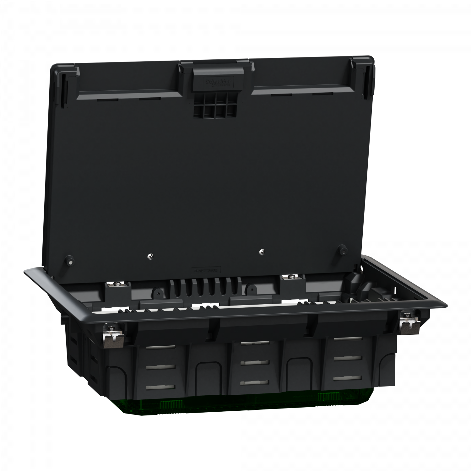 Unica System+ - Boîtier de sol L 2x2x4mod ou 8 postes - plastique - IK08 IP20