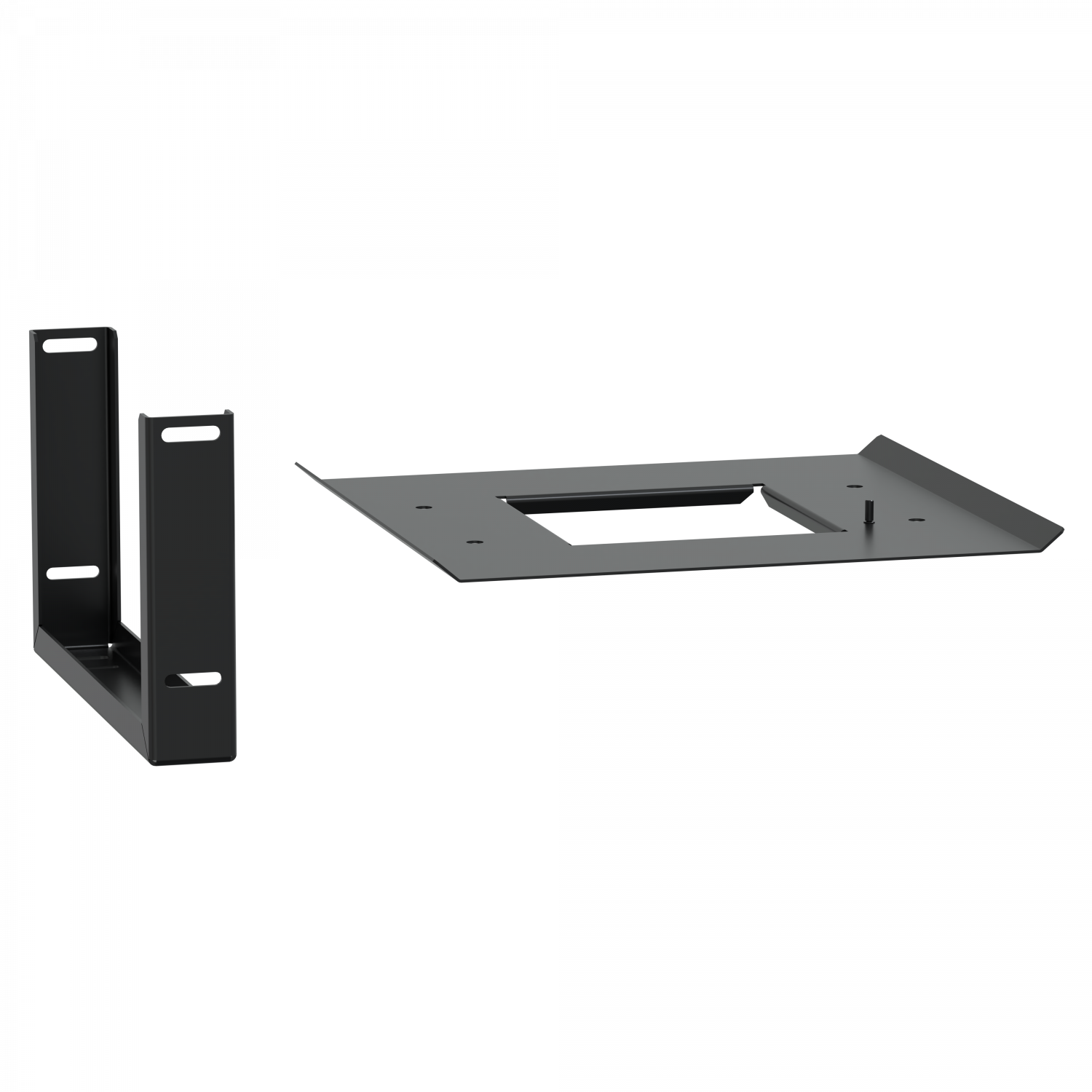 Canalis EV - Support rails horizontaux pilier alimentation - Noir - RAL9005