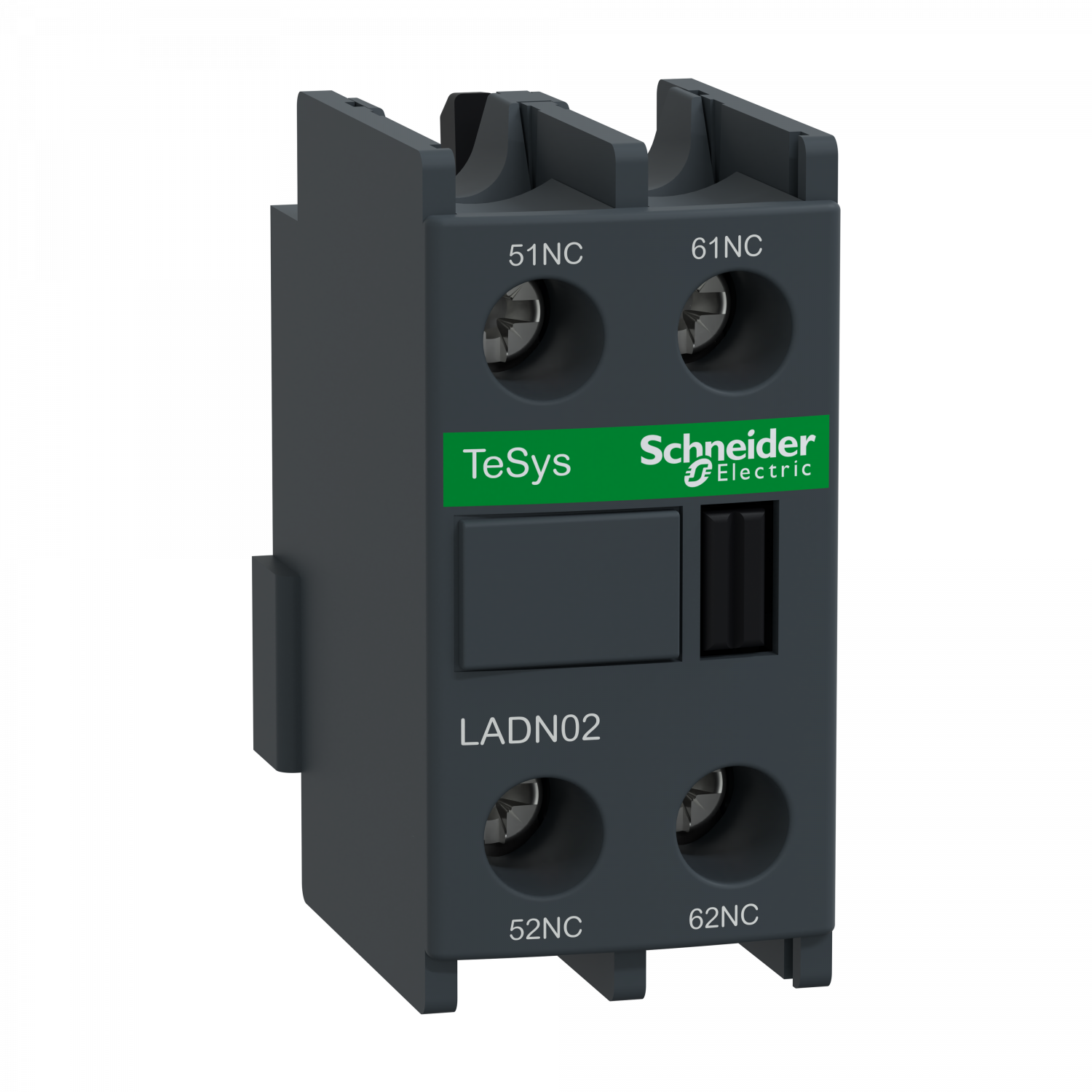 TeSys D - bloc contacts auxiliaires frontaux - 0F+2O - bornes vis-étriers