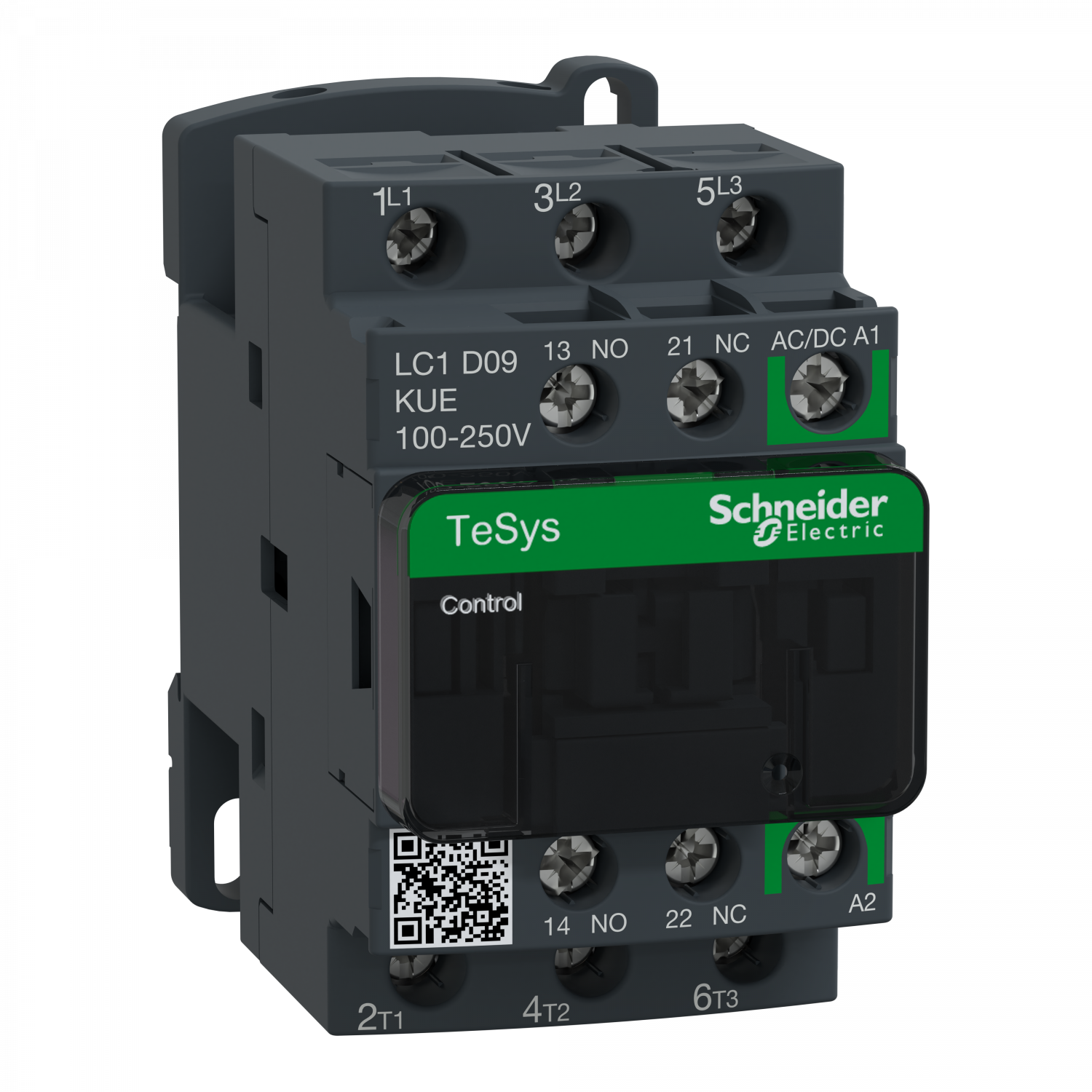 TeSys D - contacteur - 3P(3 NO) - AC3 - <= 440V 9A - 100 à 250Vca-cc