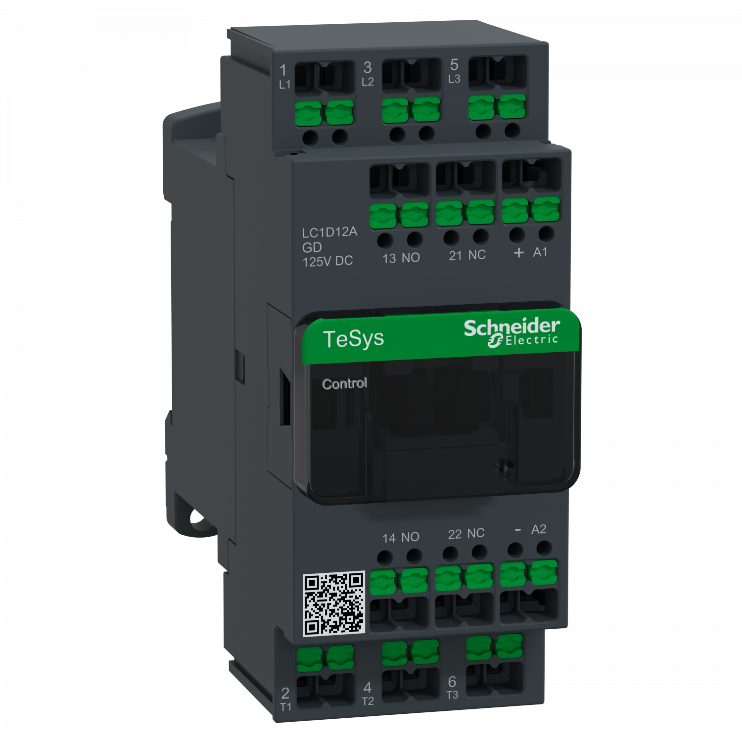 Snap-In - TeSys LC1D - contacteur - 3P - AC-3 440V - 12A - bobine 125Vcc