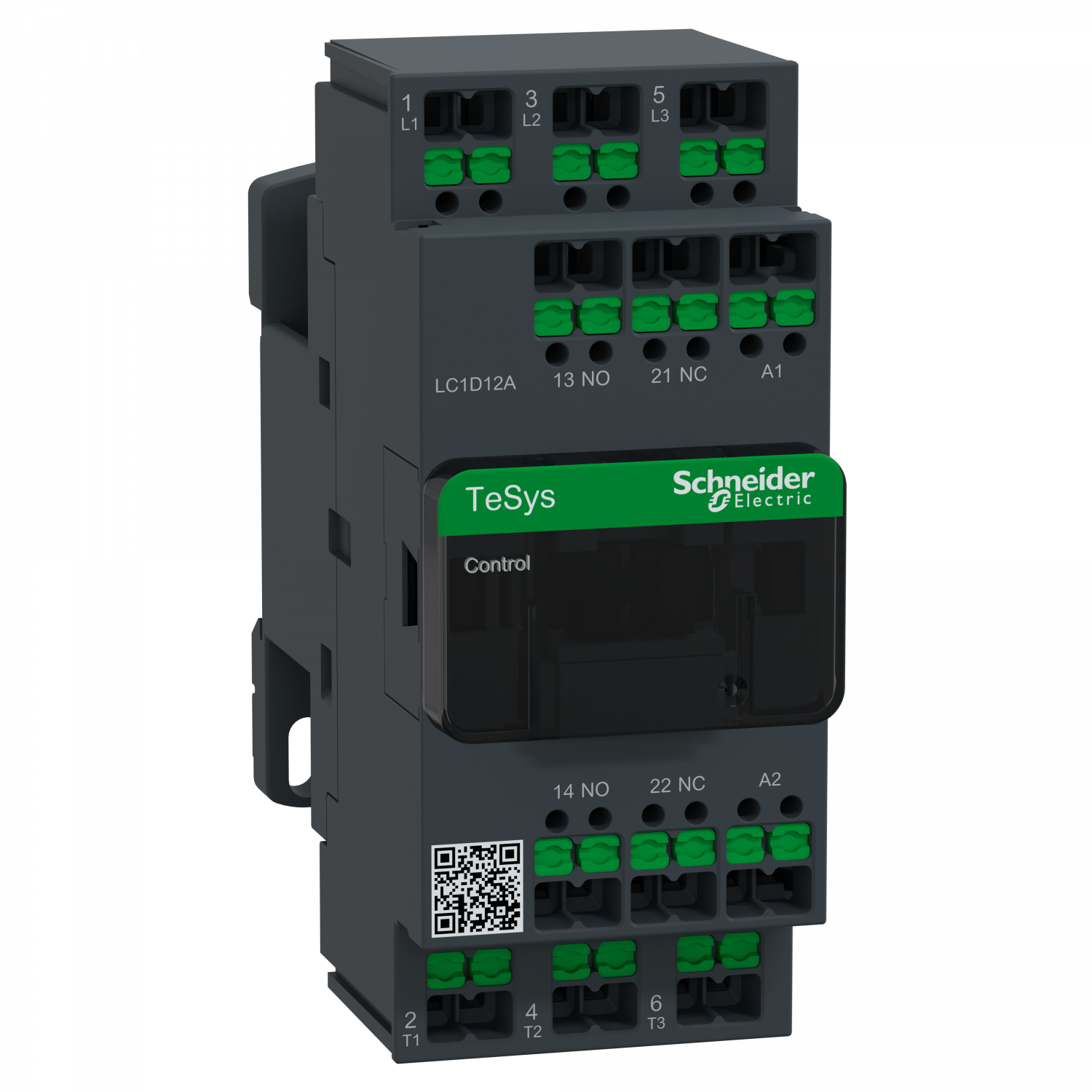 Snap-In - TeSys LC1D - contacteur - 3P - AC-3 440V - 12A - bobine 256Vca