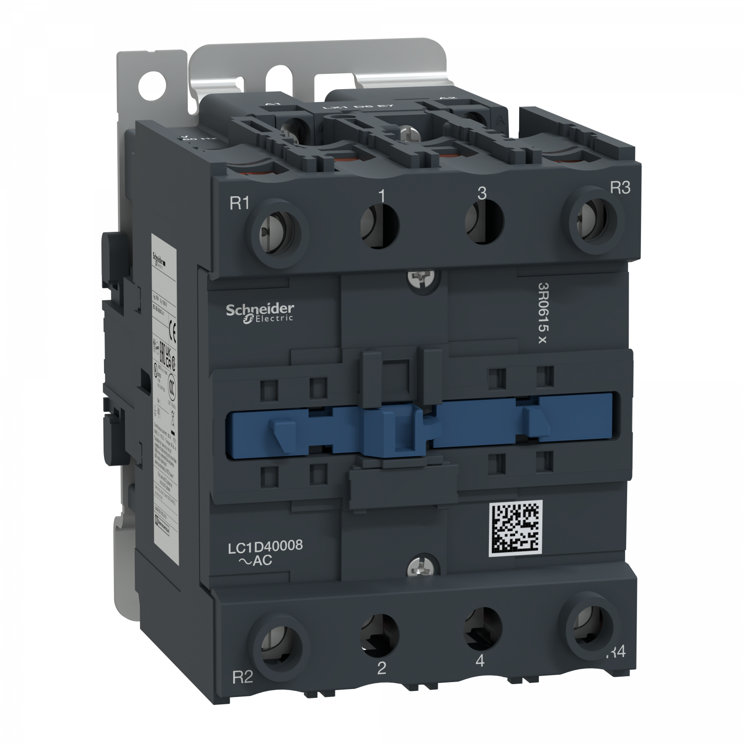 TeSys LC1D - contacteur - 4P (2F+2O) - AC-1 440V - 60A - bobine 24Vca