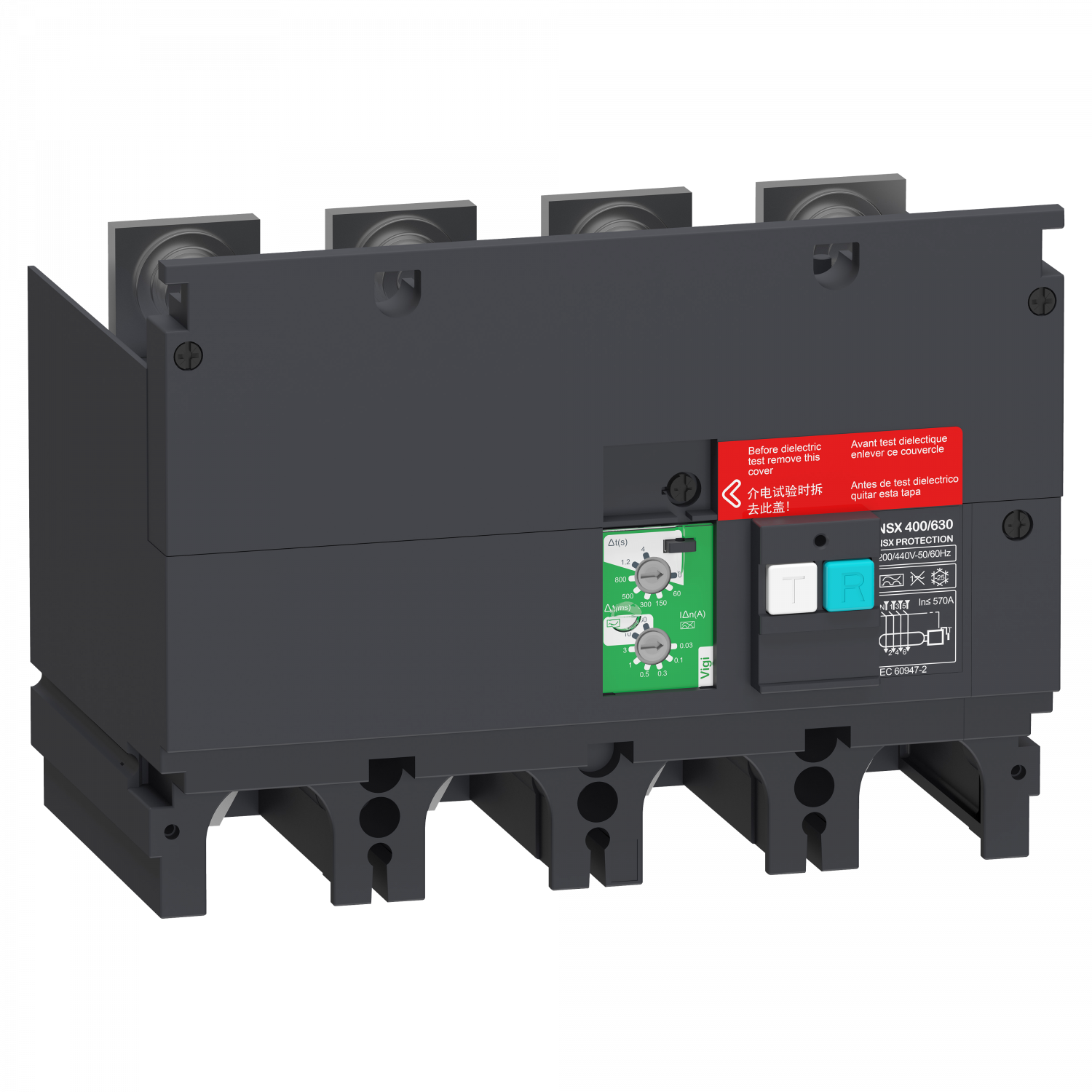 ComPacT VigiPacT NSX - bloc vigi - 4P - seuil 0,03 à 30A - 200/440Vca pr NSX630