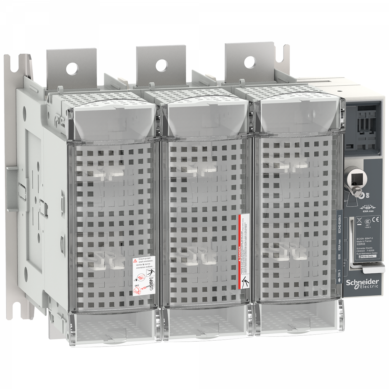 FuPact GS - interrupteur sectionneur fusible - 630A - 3P - DIN 3 - F&R CTRL