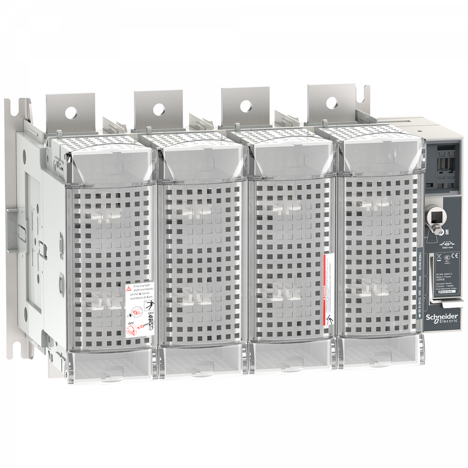 FuPact GS - interrupteur sectionneur fusible - 630A - 4P - BS C1/2 - F&R CTRL