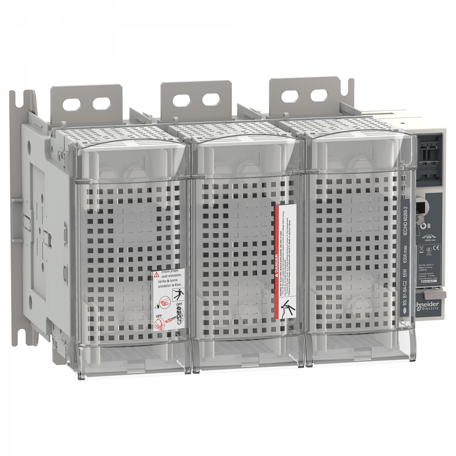 FuPact GS - interrupteur sectionneur fusible - 1250A - 3P - BS D1 - F&R CTRL