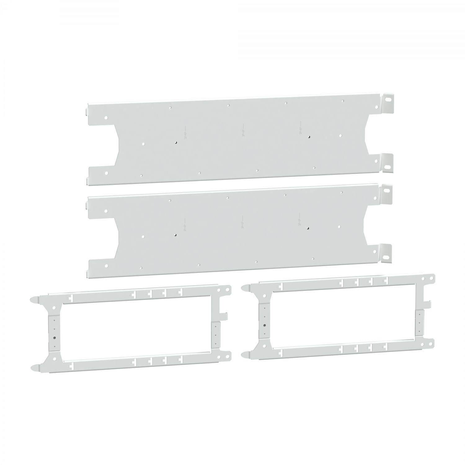 PrismaSeT P - Platine NSXm vigi vert.- fixe - 3P4P- Cde man. rotat.-L650
