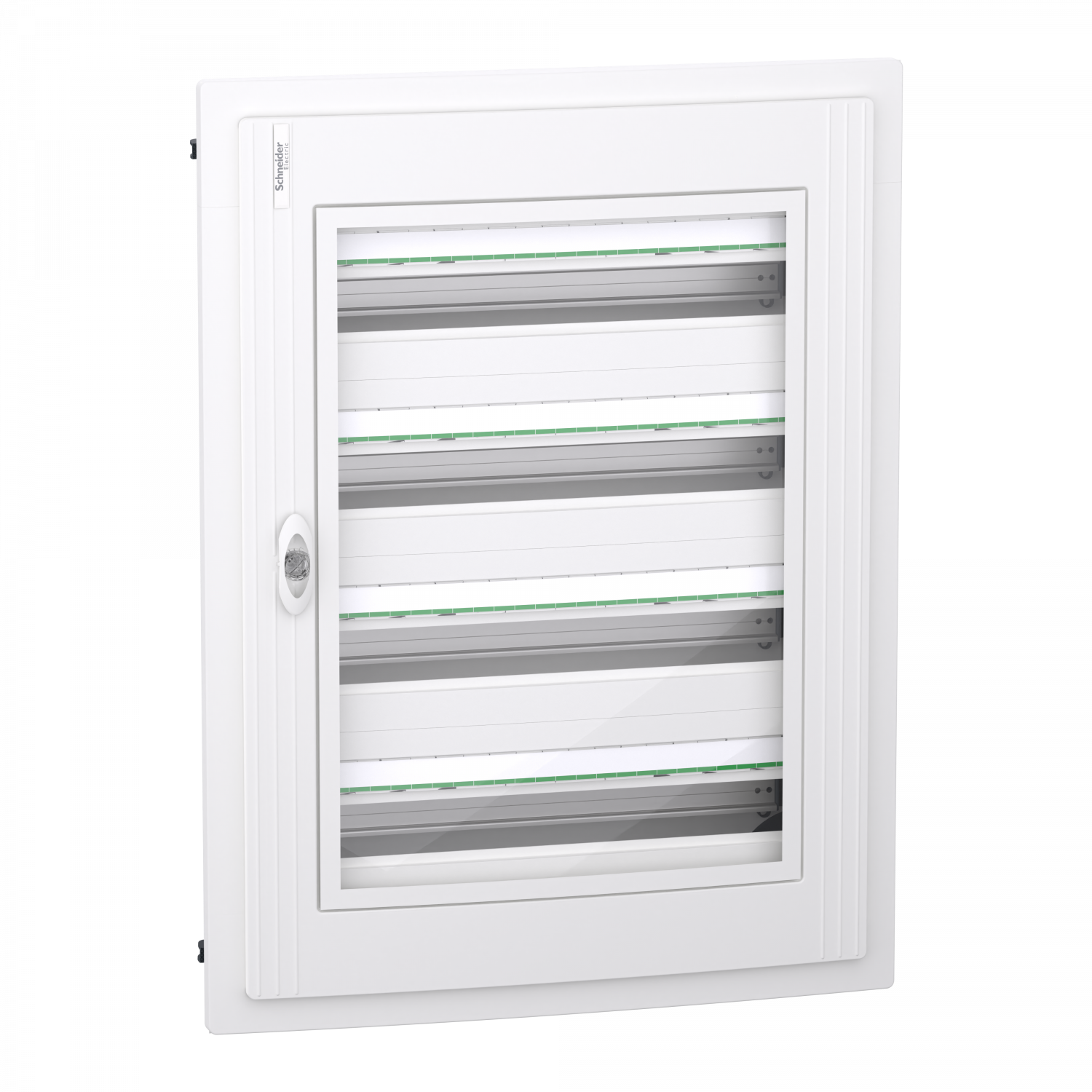 PrismaSeT XS - Coffret plastique encastré 4 rang. 24 modules - avec porte transp