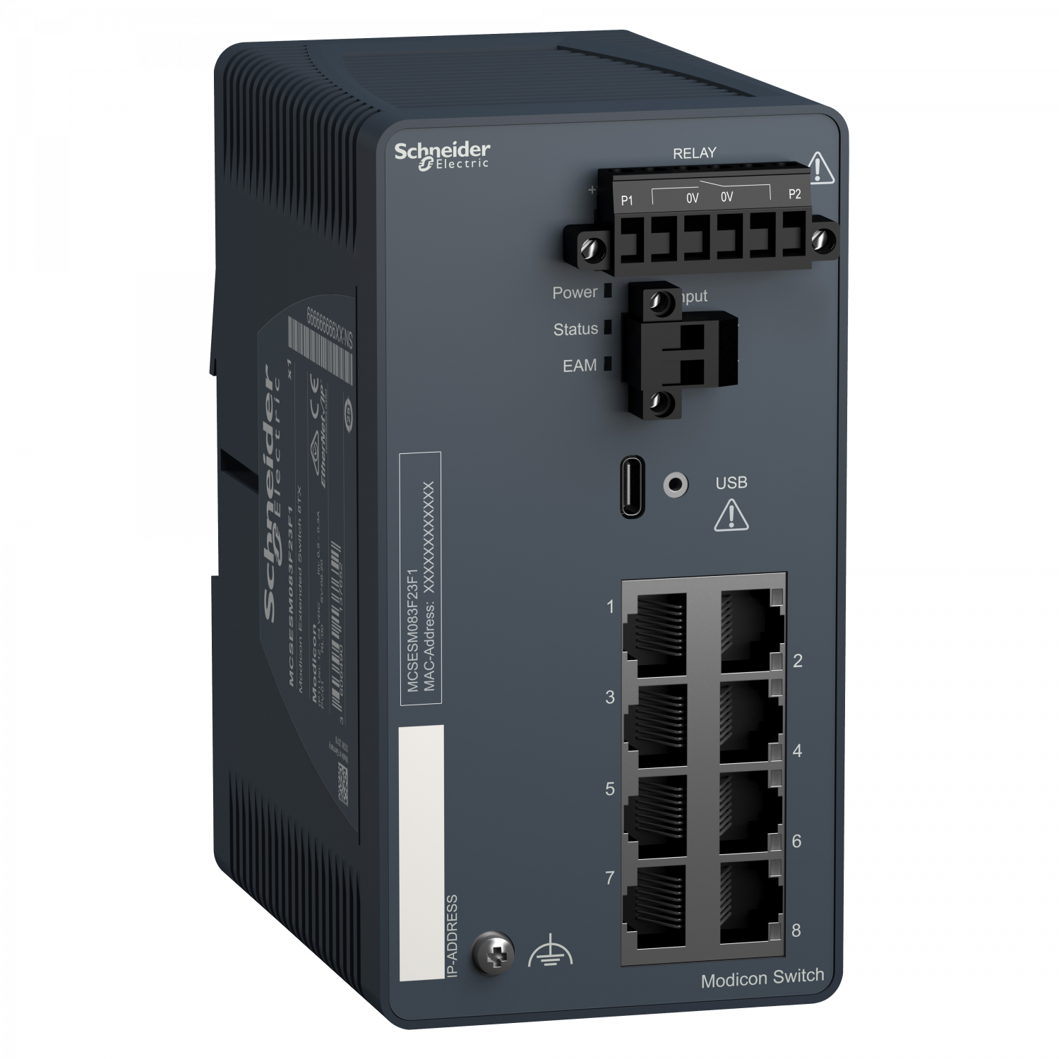 Modicon Switch Manageable Etendu 8Ports Cuivre