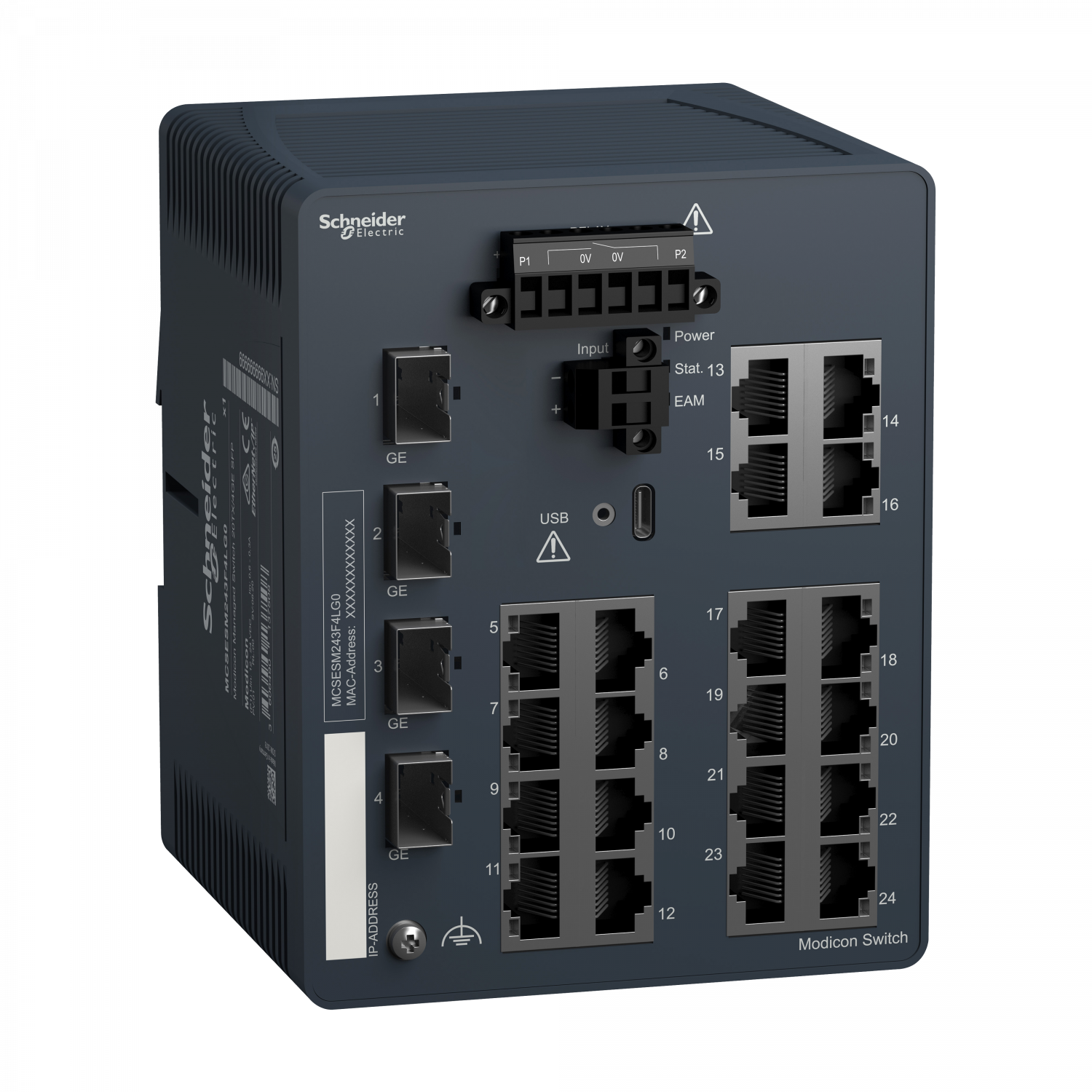 Modicon Managed Switch 20TX/4GE-SFP