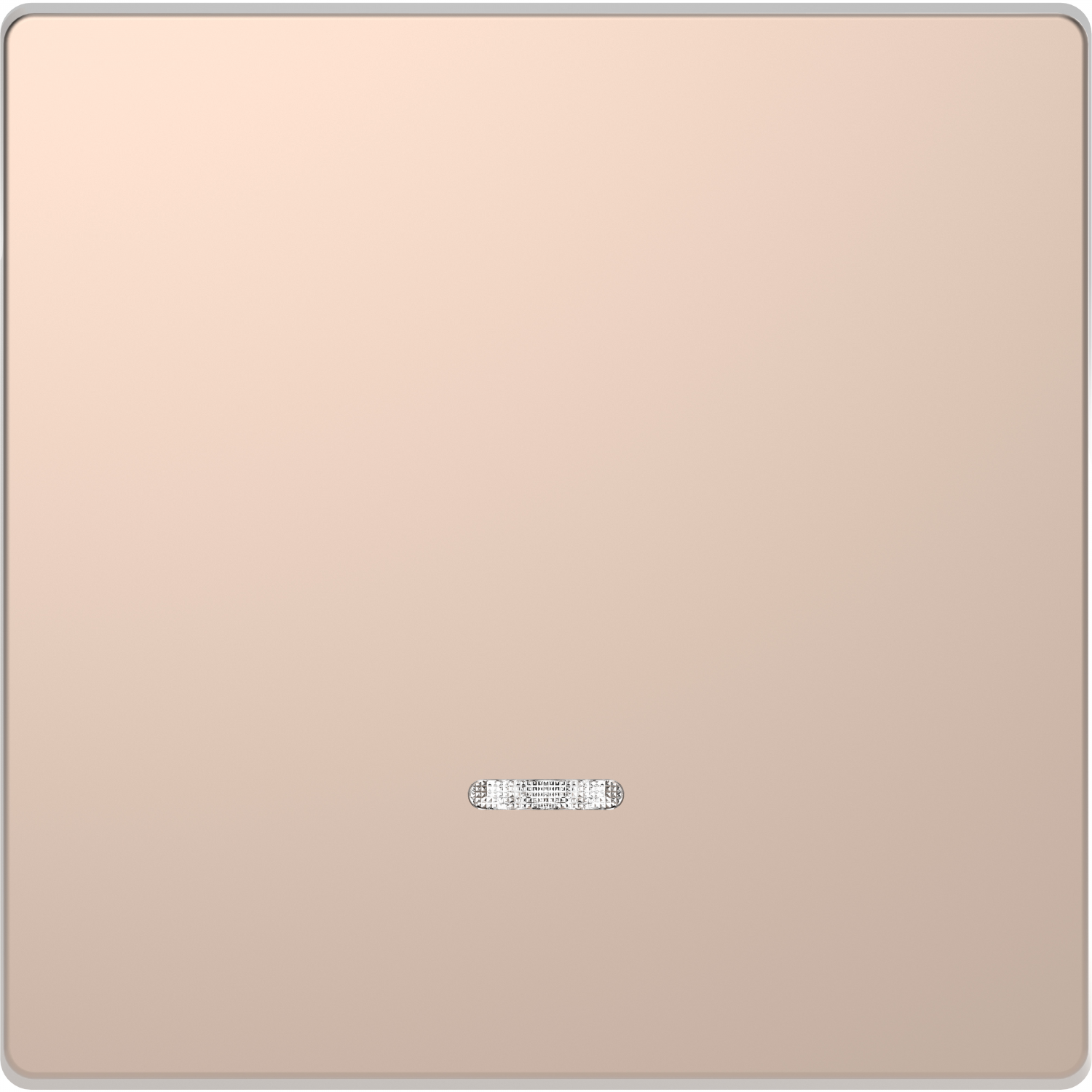 D-Life - enjoliveur pour commande simple avec voyant - métal champagne