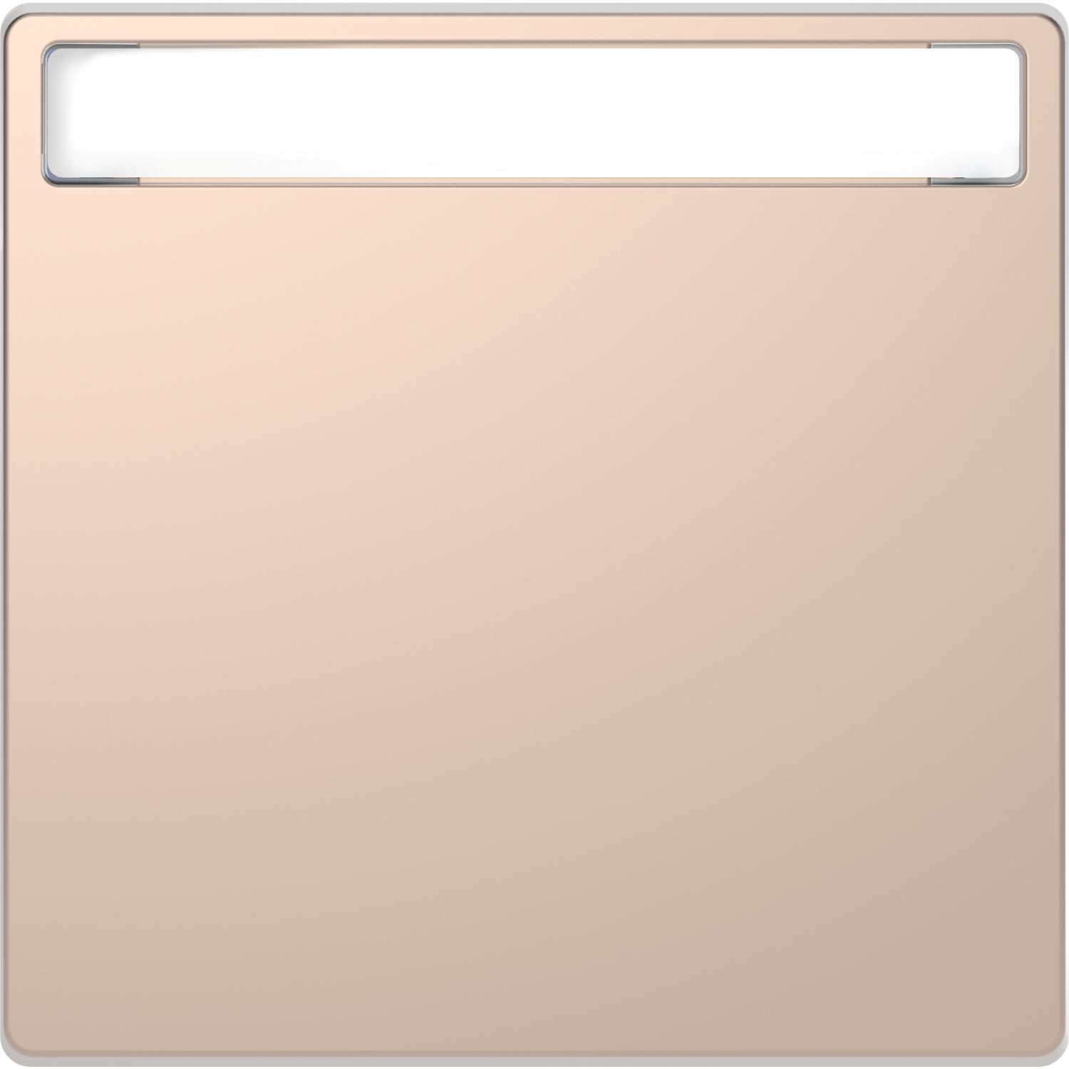 D-Life - enjoliveur pour commande simple avec porte-étiquette - métal champagne