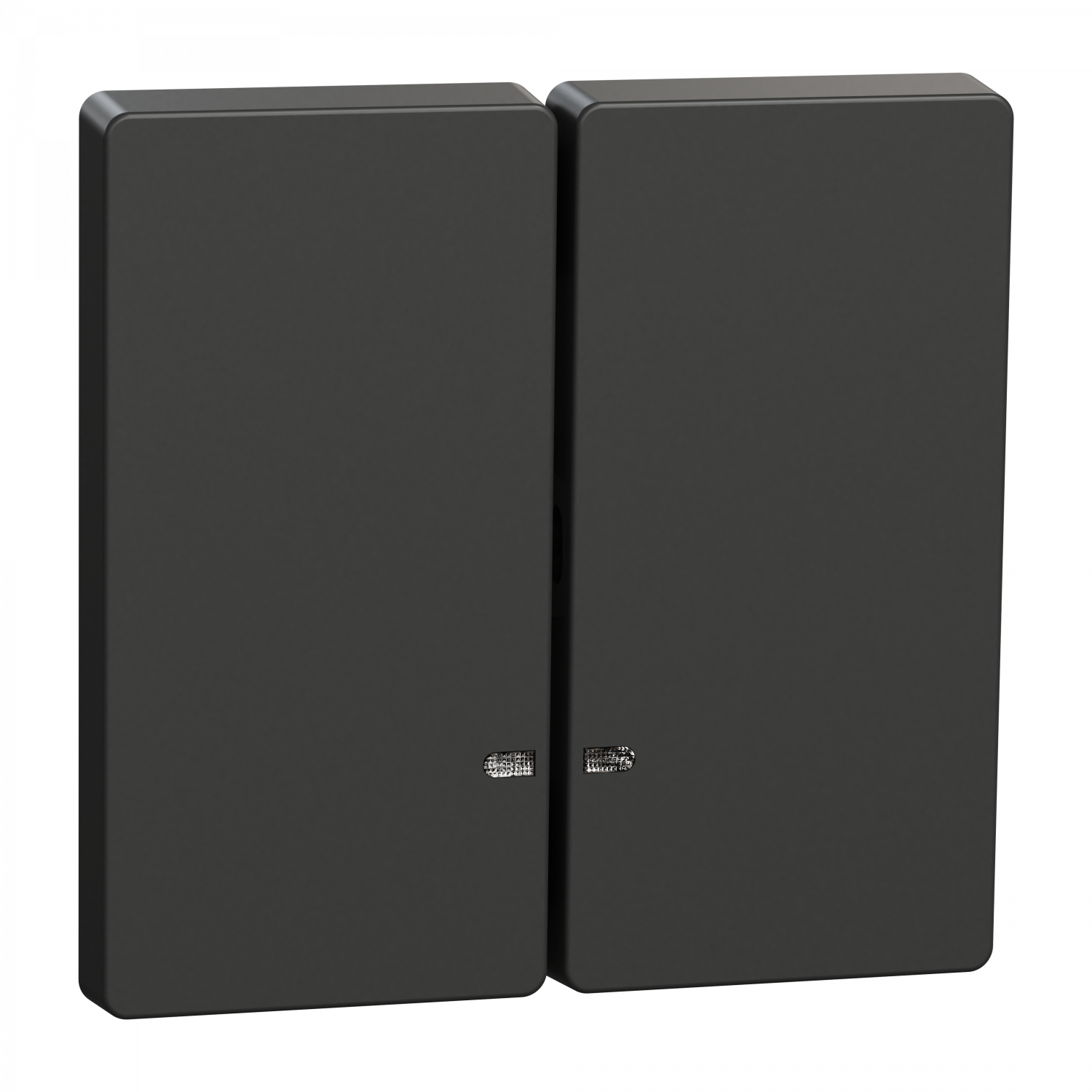 D-Life - enjoliveur pour commande double avec voyant - anthracite