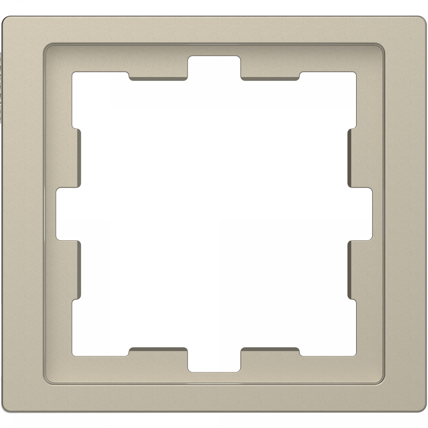 D-Life - cadre de finition - blanc sable - 1 poste