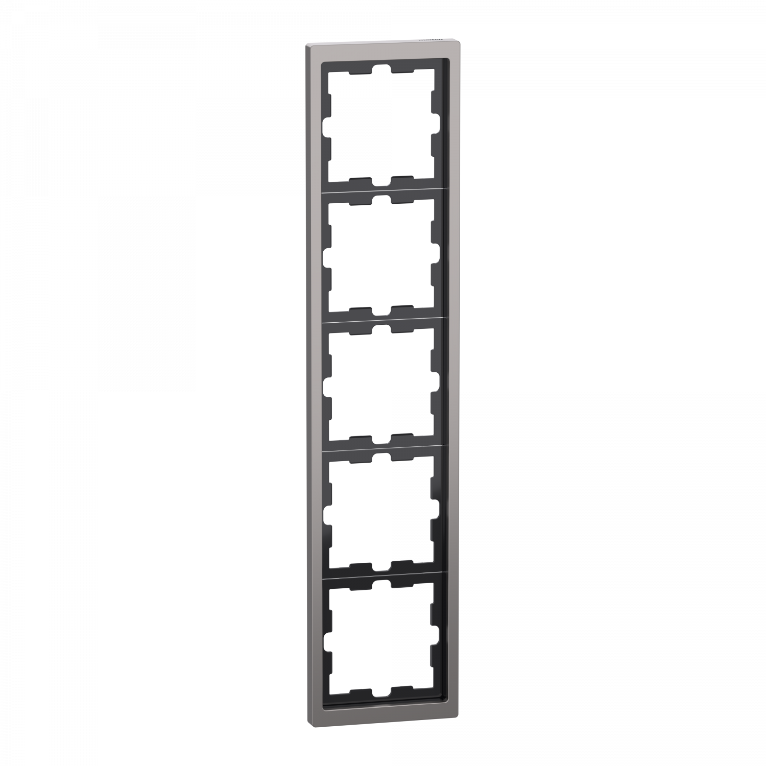 D-Life - cadre de finition - métal - nickel - 5 postes