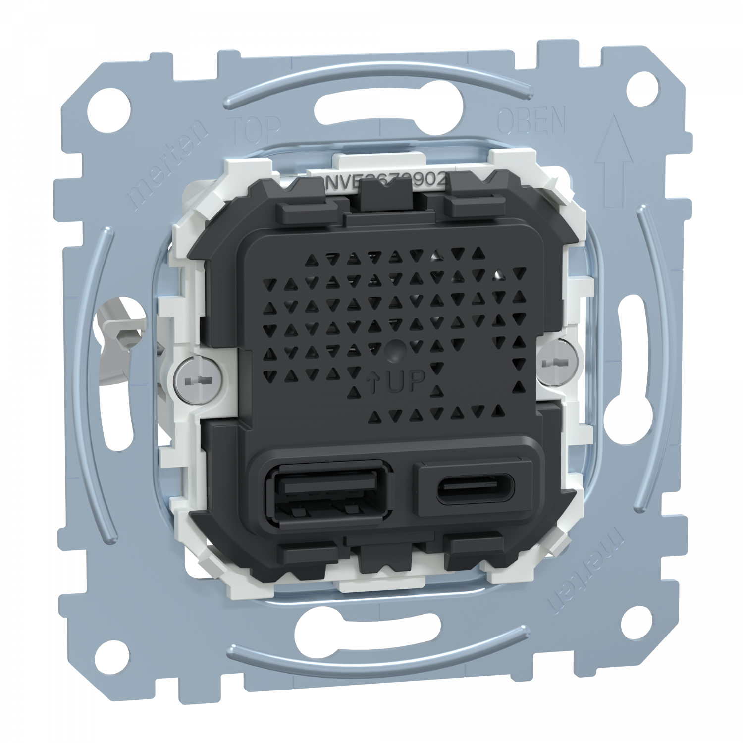 D-Life - prise chargeur double - USB A+C - 2.4 A - méca seul