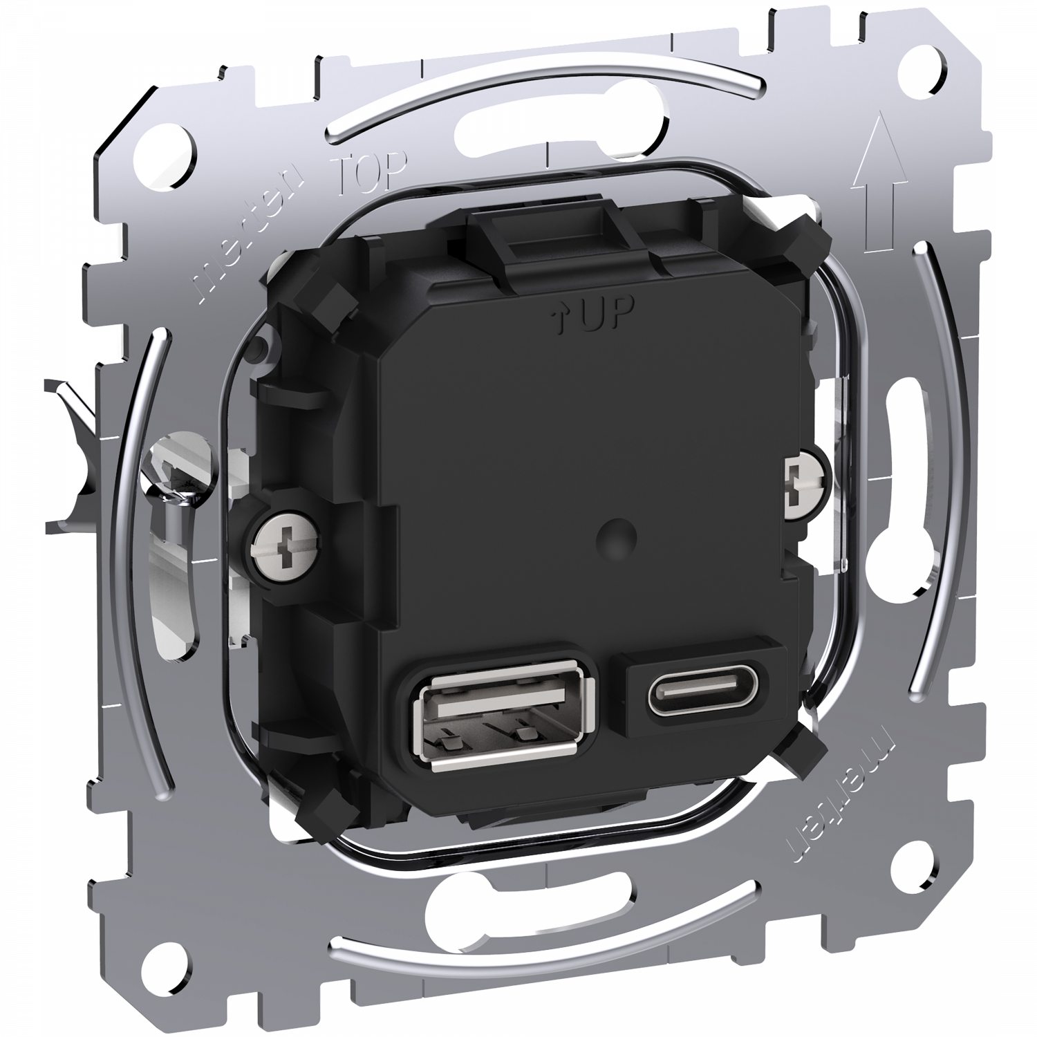 D-Life - prise chargeur USB double - C 45W + A 7,5W - méca seul