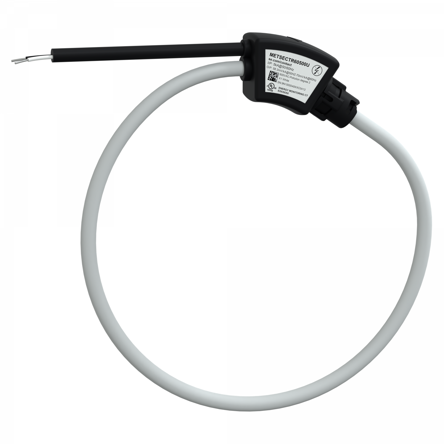 PowerLogic - transformateur de courant - tore souple ouvert - 600mm - 600V - 5kA