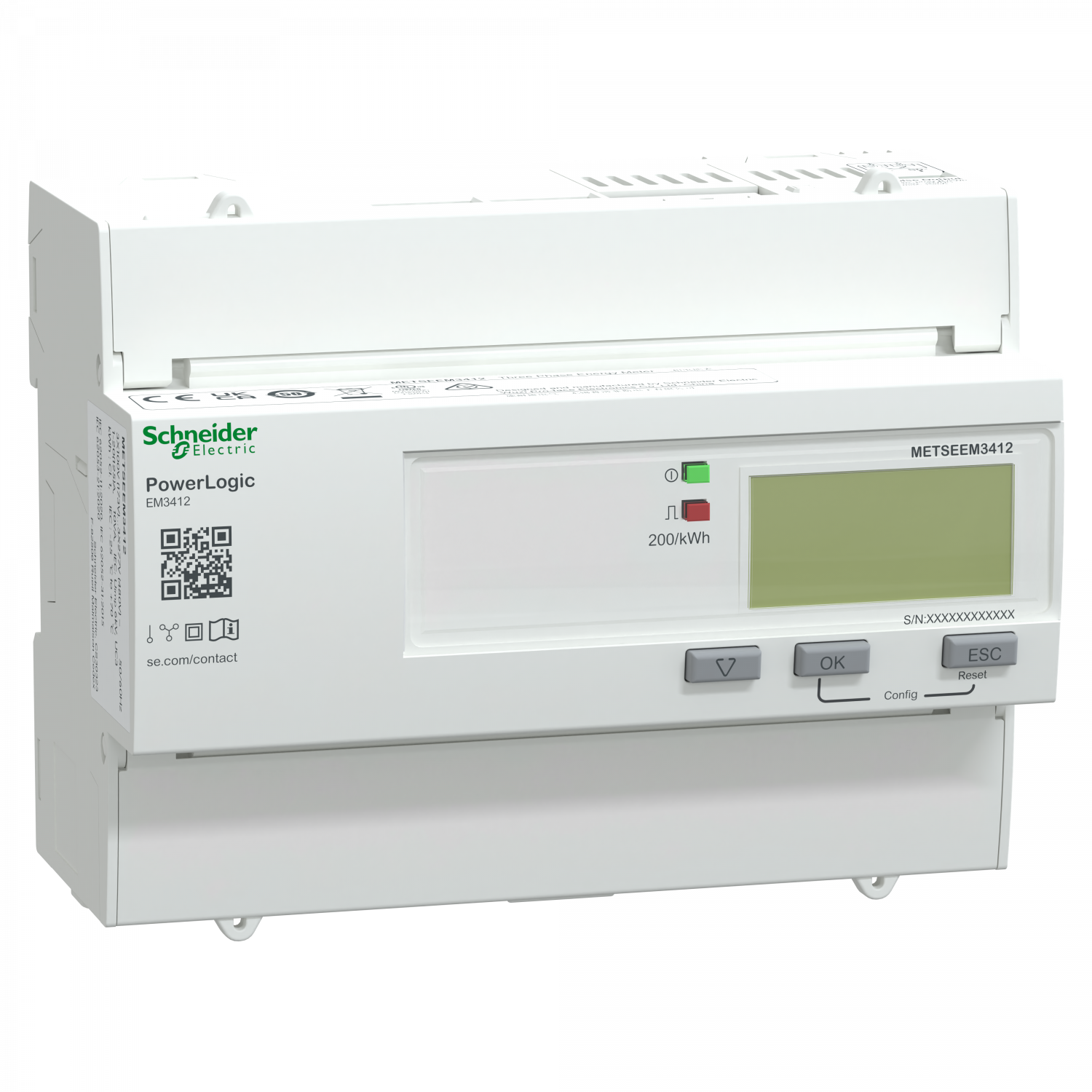 PowerLogic - compteur énergie classe 1 - tri - 125A
