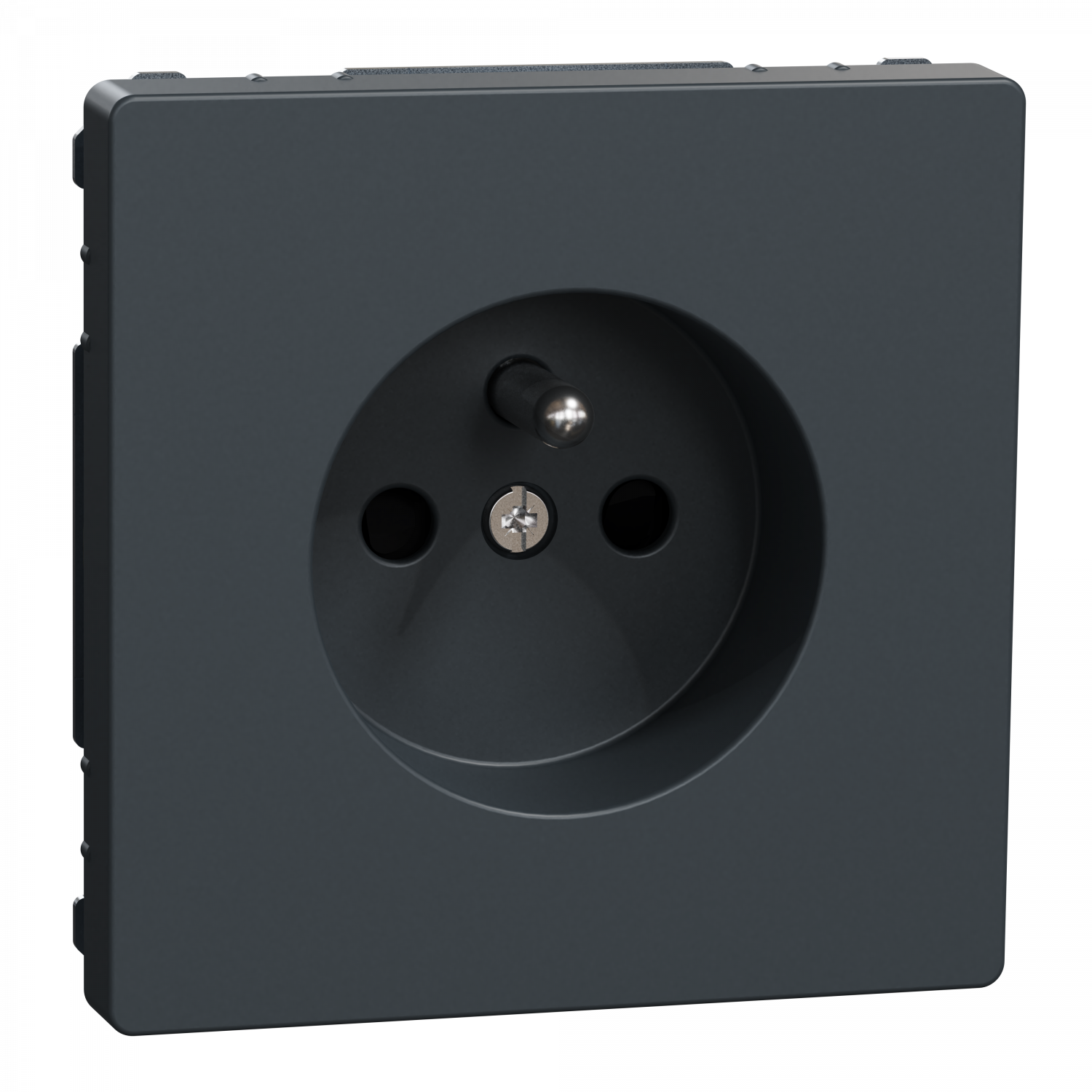 D-Life - prise de courant 2P+T - FR - méca + enjoliveur - anthracite