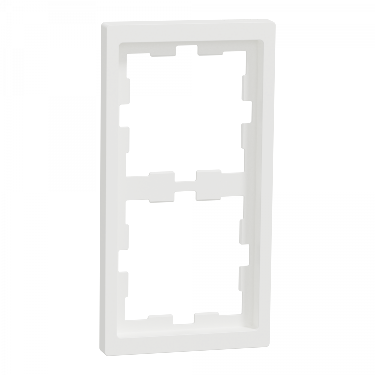 D-Life - cadre de finition - blanc nordic mat - 2 postes