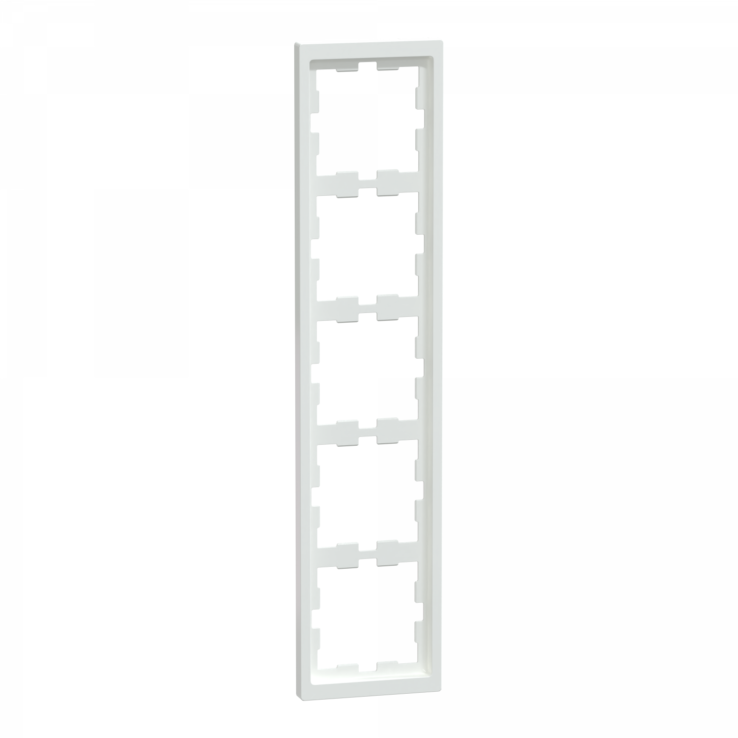 D-Life - cadre de finition - blanc lotus - 5 postes