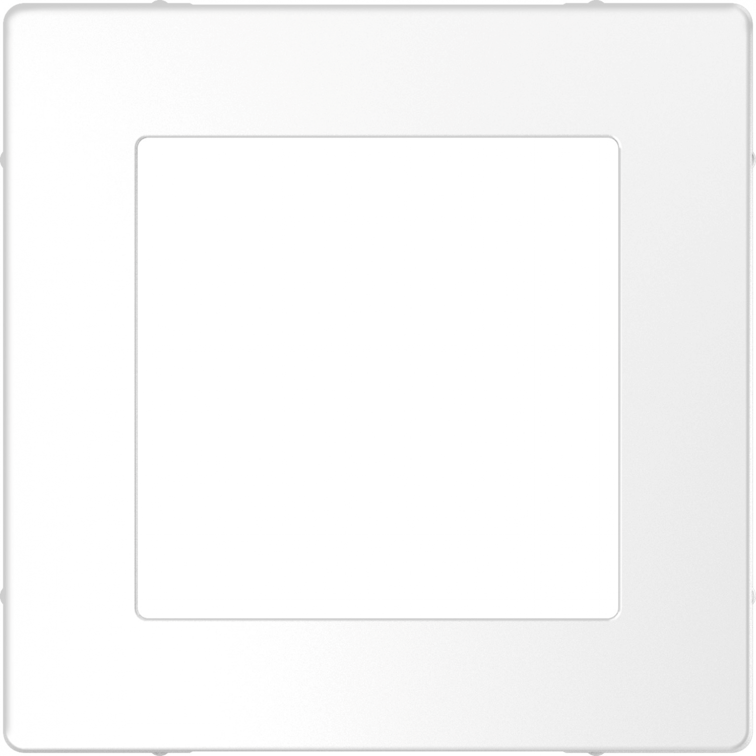 D-Life - cadre de finition pour méca 45x45 Unica - blanc lotus - 1 poste