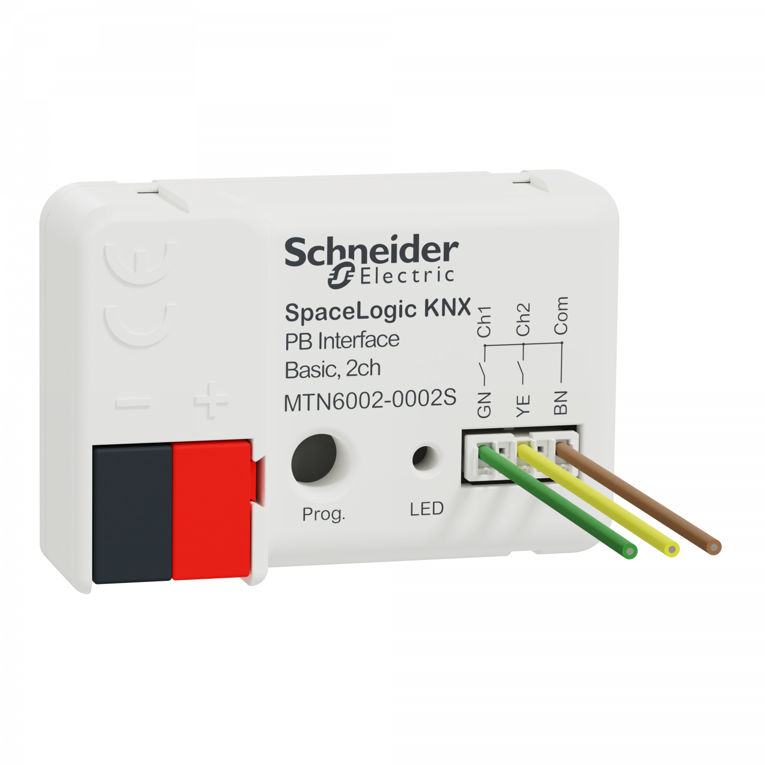 SpaceLogic KNX Interface Bouton Poussoir Basic, 2 canaux, Secure