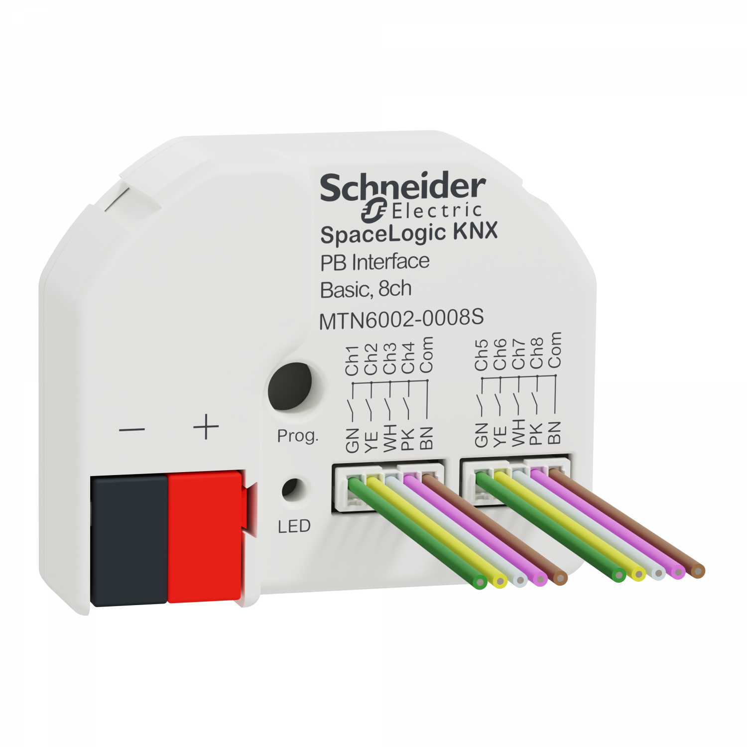 SpaceLogic KNX Interface Bouton Poussoir Basic, 8 canaux, Secure