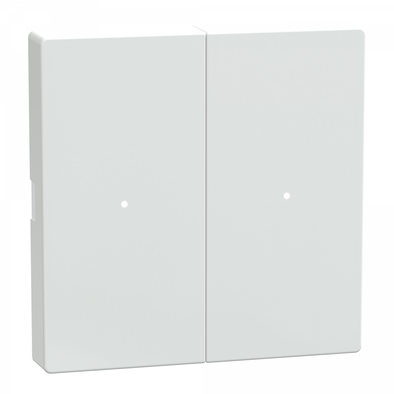 KNX M-Plan - commande double - sans marquage - antimicrobien brillant