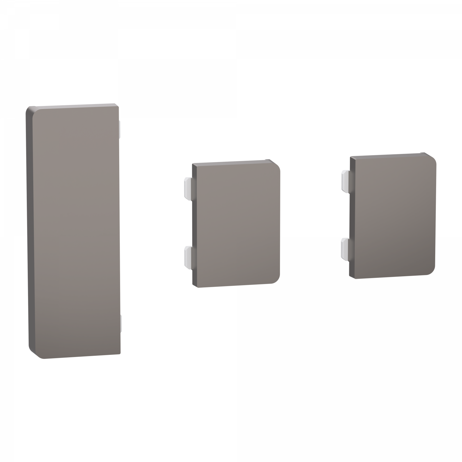 SpaceLogic KNX - D-Life - Dynamique - 1 touche médiane + 2 petites - Nickel