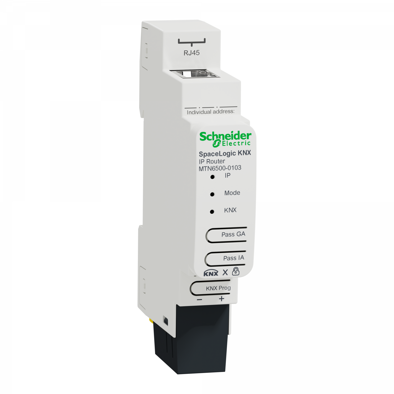 SpaceLogic KNX - IP routeur secure - rail Din