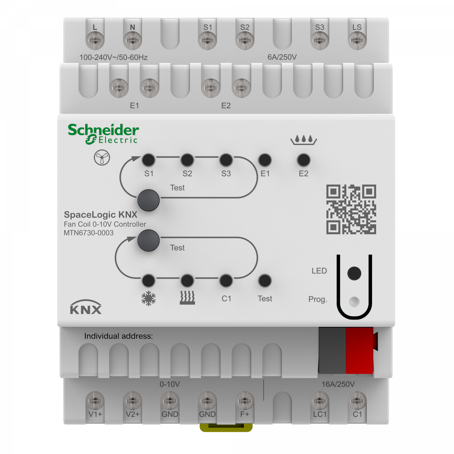 SpaceLogic KNX - Ventiloconvecteur - 2 et 4 tubes -  0-10v