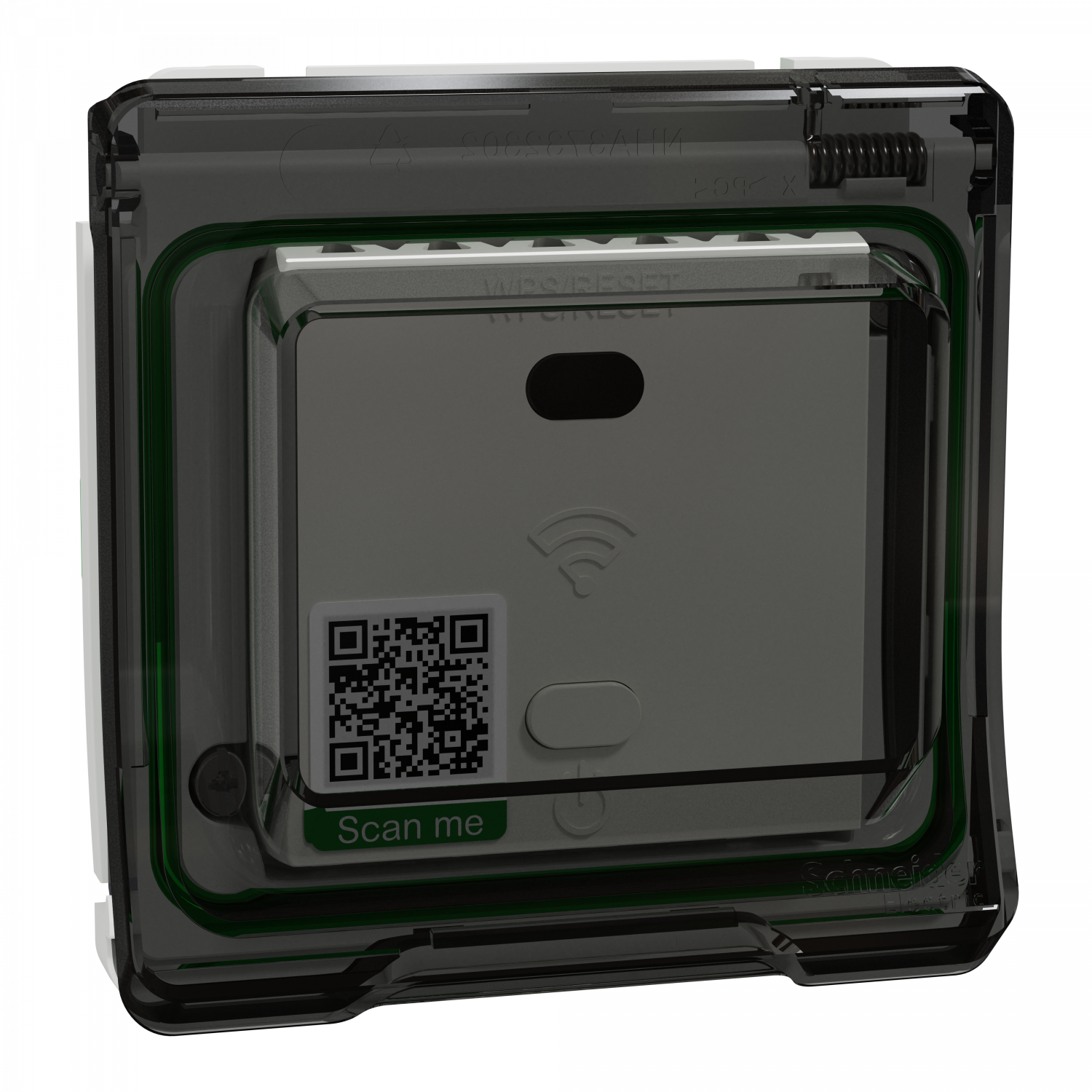 Mureva Styl - Répéteur wifi avec adaptateur - composable - IP55 - IK07 - gris