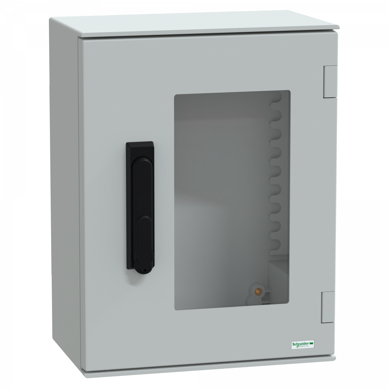 PanelSeT - Coffret 430x330x200 - Porte vitrée serrure 3 pts - IP66 Ral 7035