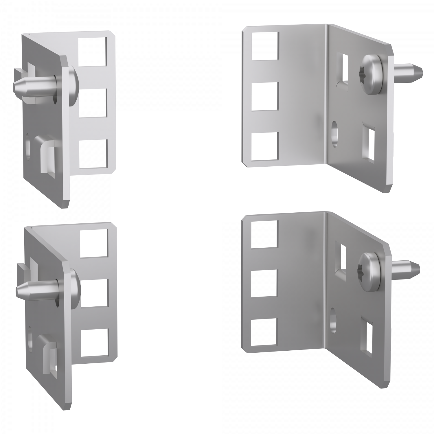 PanelSeT Accessoires - 4 supports fixation 1U/3U L 600mm