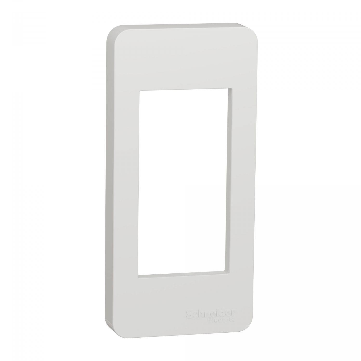 Unica - plaque de finition étroite - Blanc - 1 module