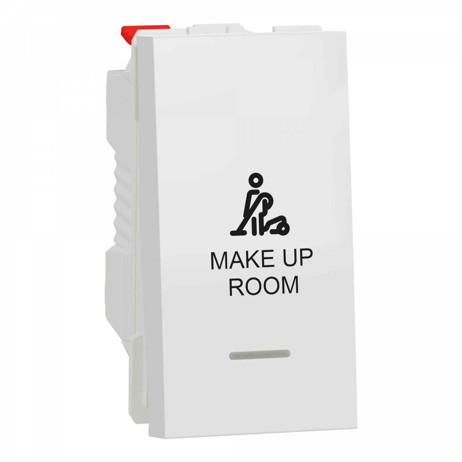 Unica - commande pour chambre hôtel - symbole MUR - 1 mod - Blanc - méca seul
