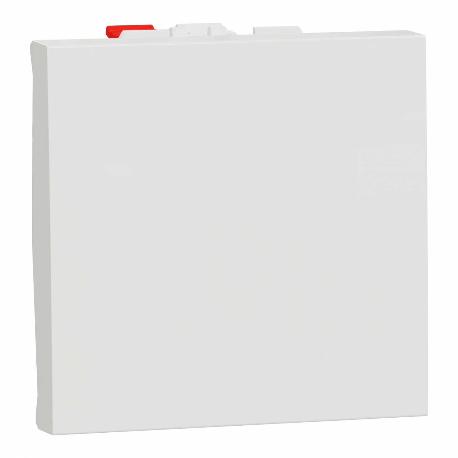 Unica - bouton-poussoir NO - 10A - connex rapid - 2 mod - Blanc anti - méca seul