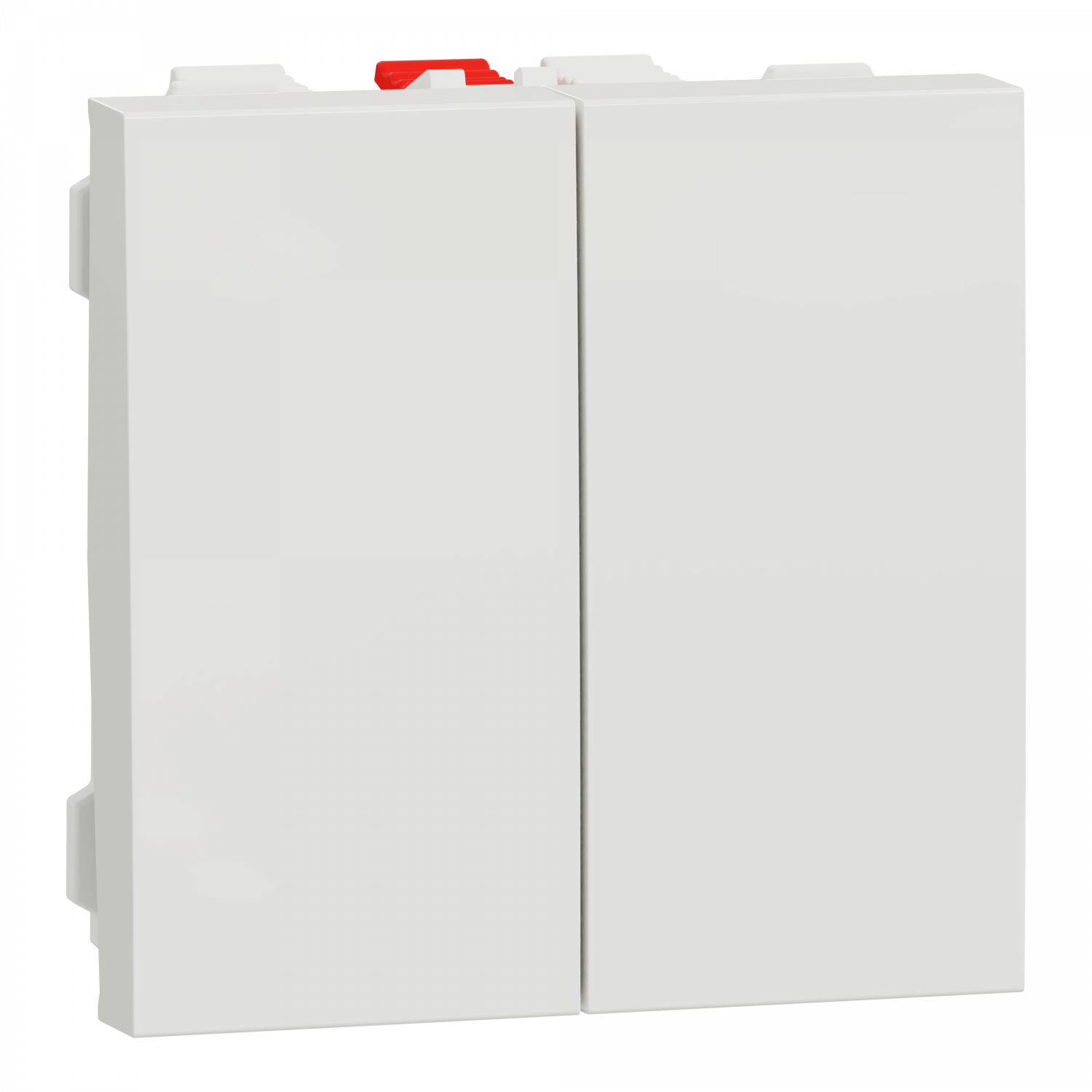 Unica - double va-et-vient - 10A - connexion rapide - 2 mod - Blanc - méca seul