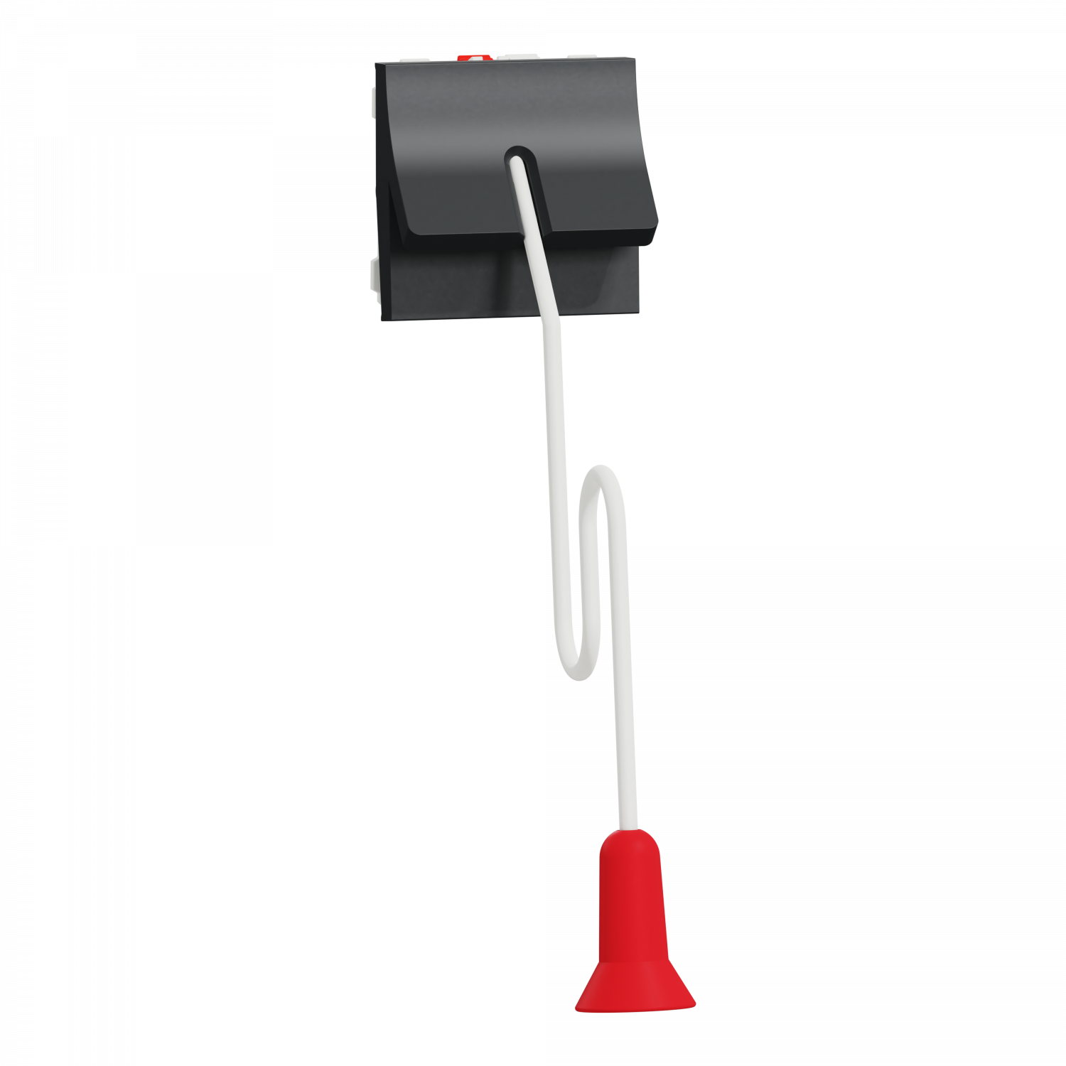 Unica - interrupteur à corde NO/NF - 10A - 2 modules - Anthracite - méca seul