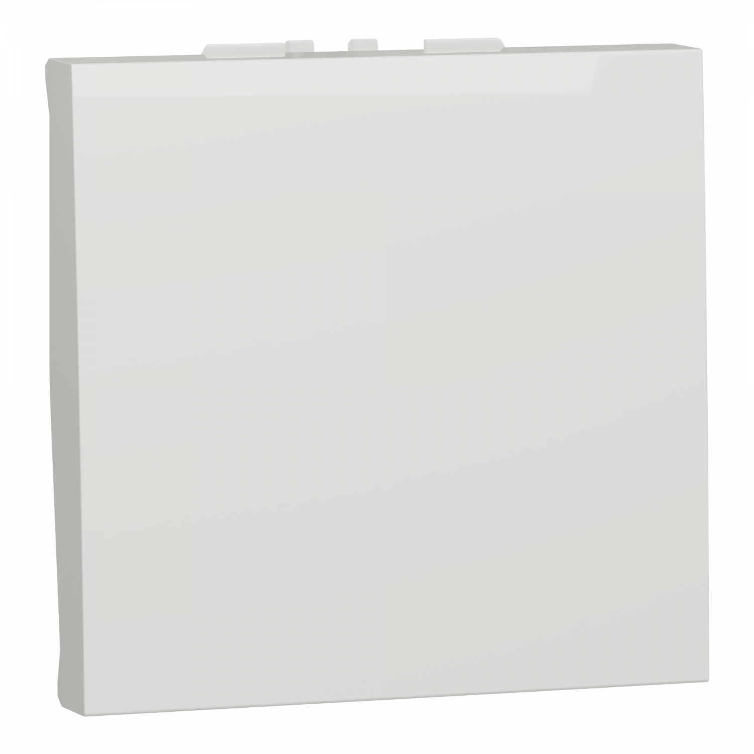 Unica - bouton-poussoir NO/NF - 10A - connex rapide - 2 mod - Blanc - méca seul