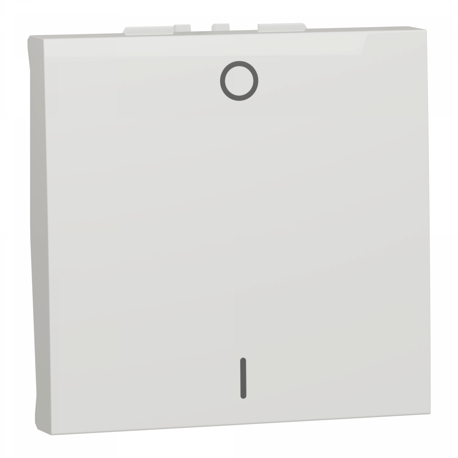 Unica - interrupteur bipolaire - 16A - 2 mod - Blanc - méca seul