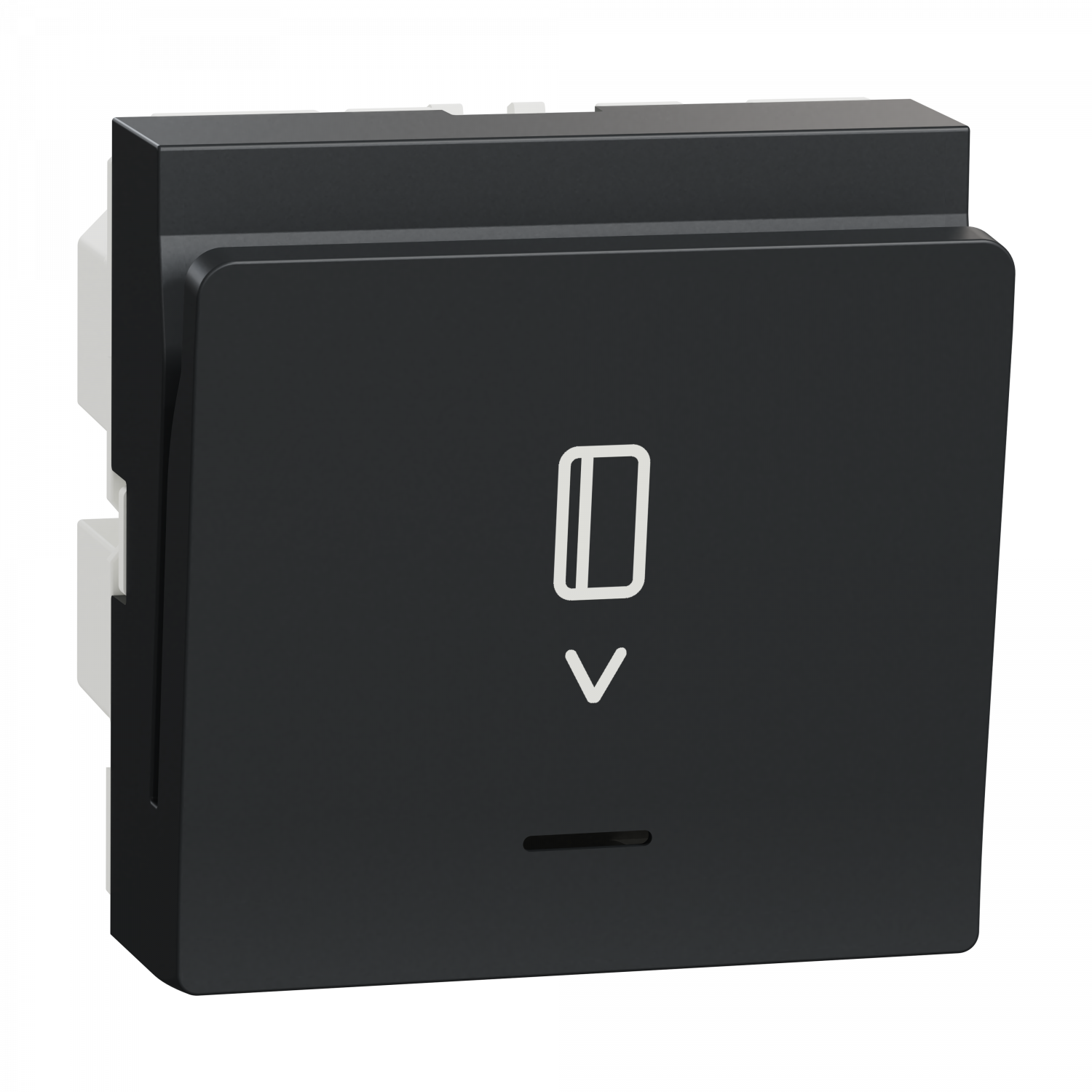 Unica - commande à carte électronique - 2 modules - Anthracite - mécanisme seul