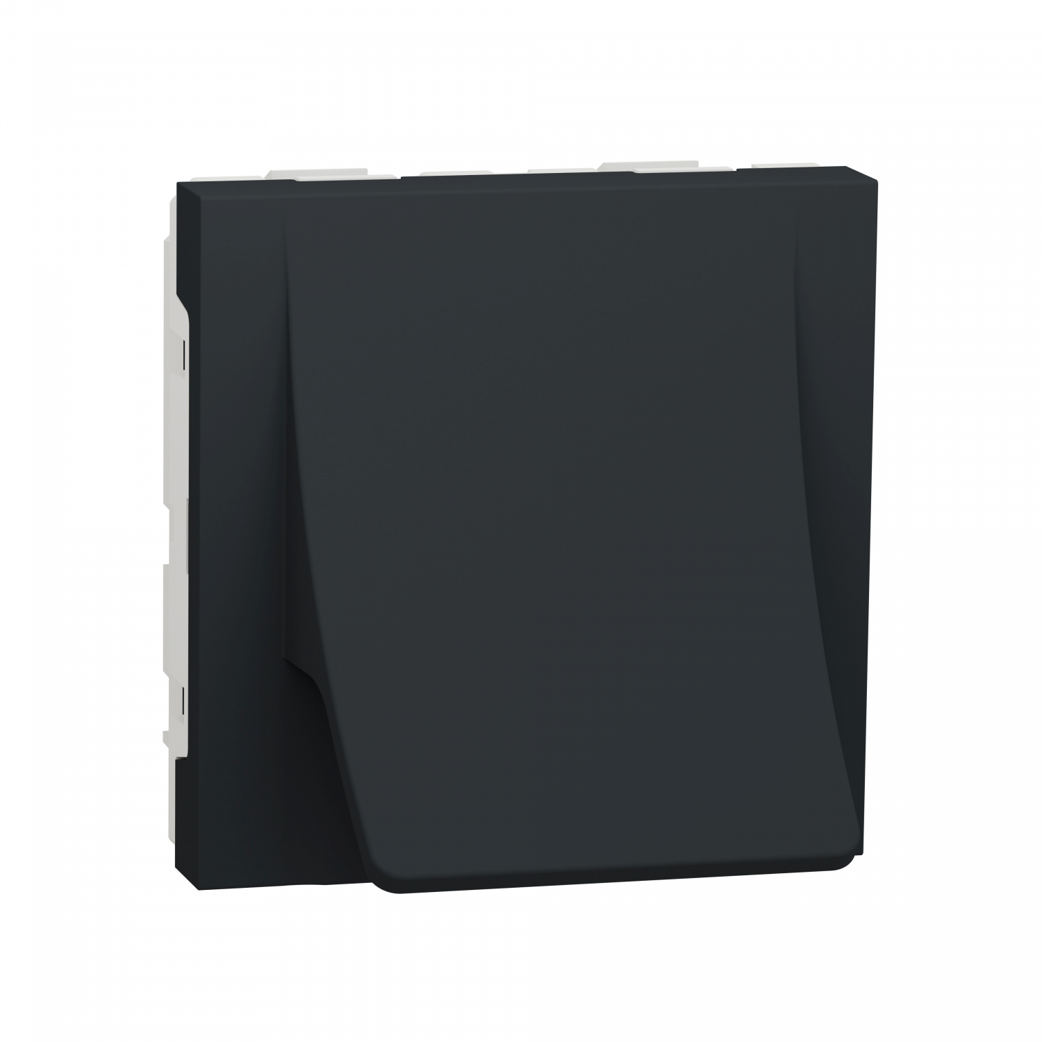 Unica - sortie de câble - pour câble Ø 6 à 12mm - 2 mod - Anthr - méca seul