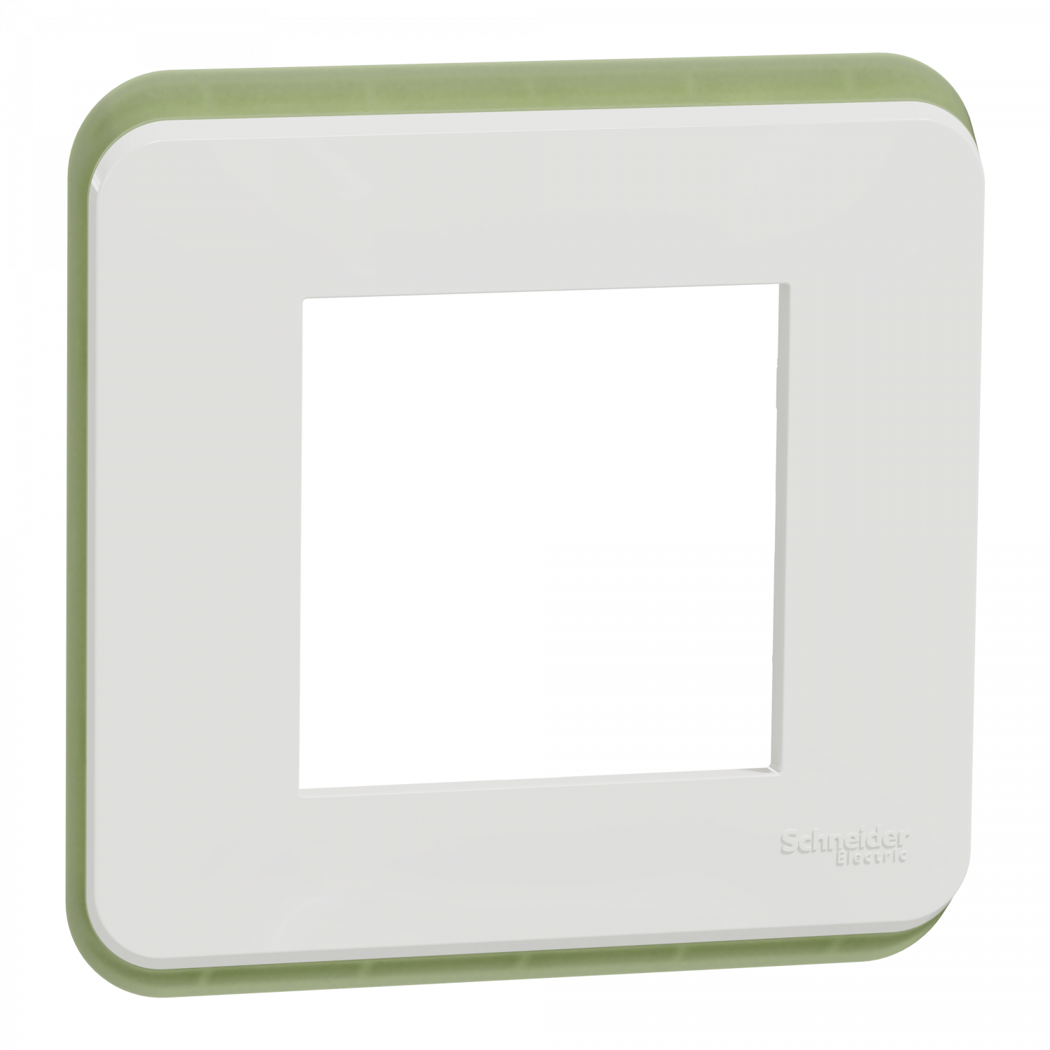 Unica Pro - lot de 100 plaques de finition - blanc - 1 poste