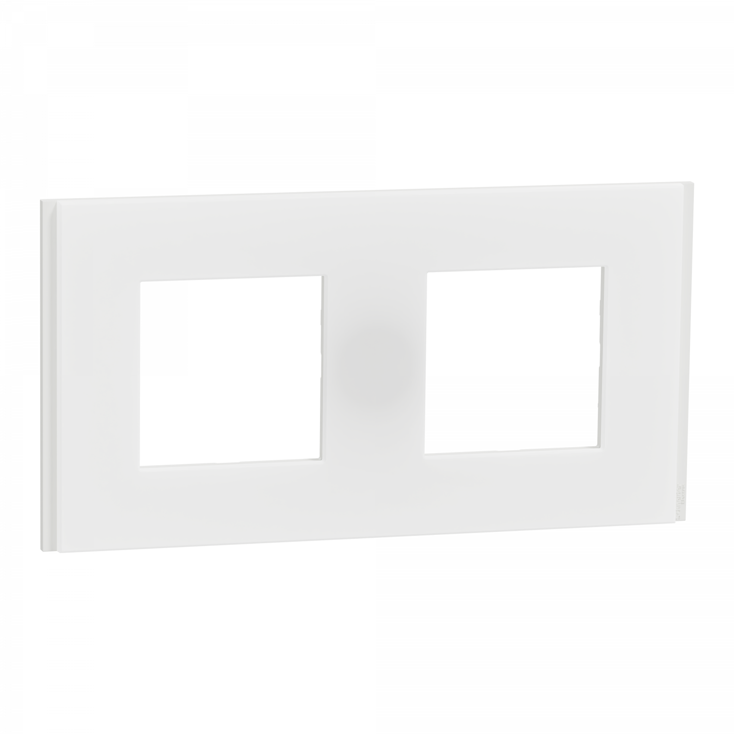 Unica Déco Signature - Plaque de finition - Blanc neige - 2P horiz vert