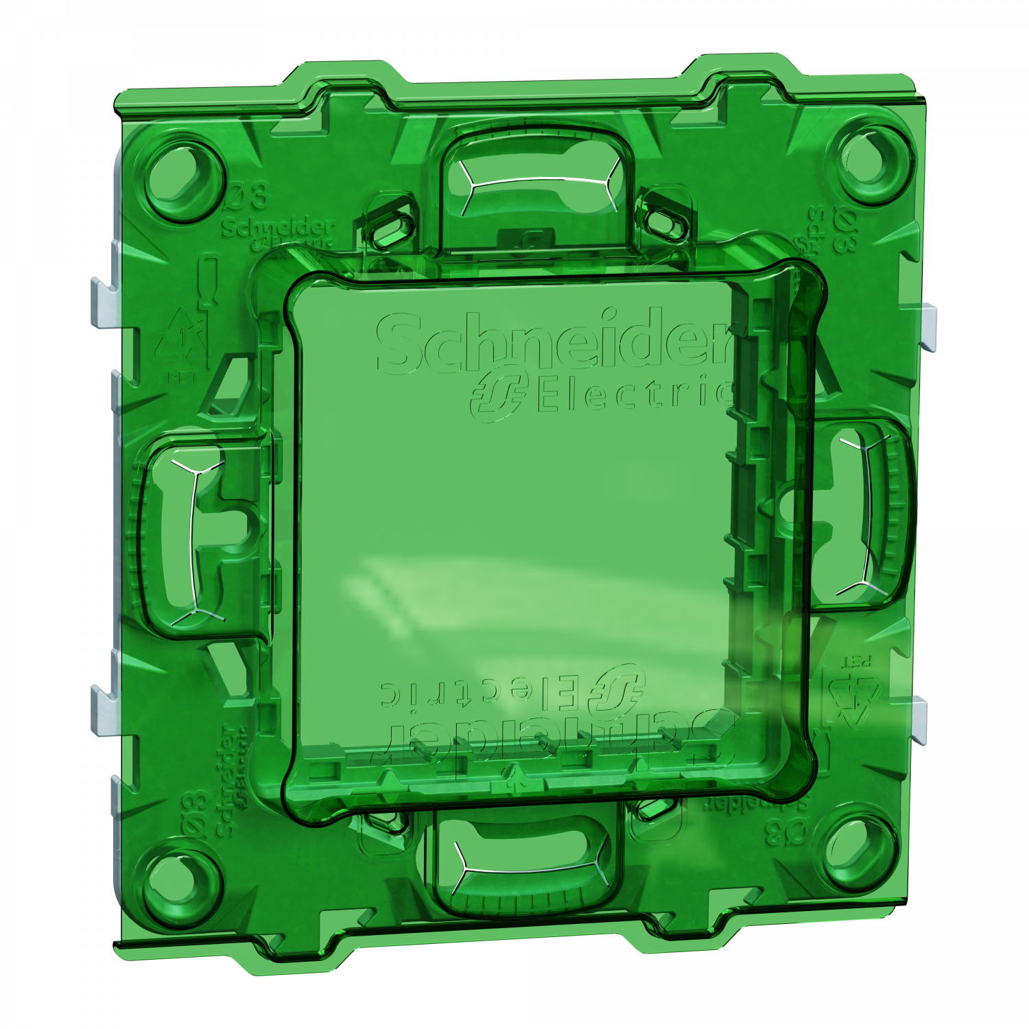 Unica - support de fixation 2 modules avec protection de chantier - zamac