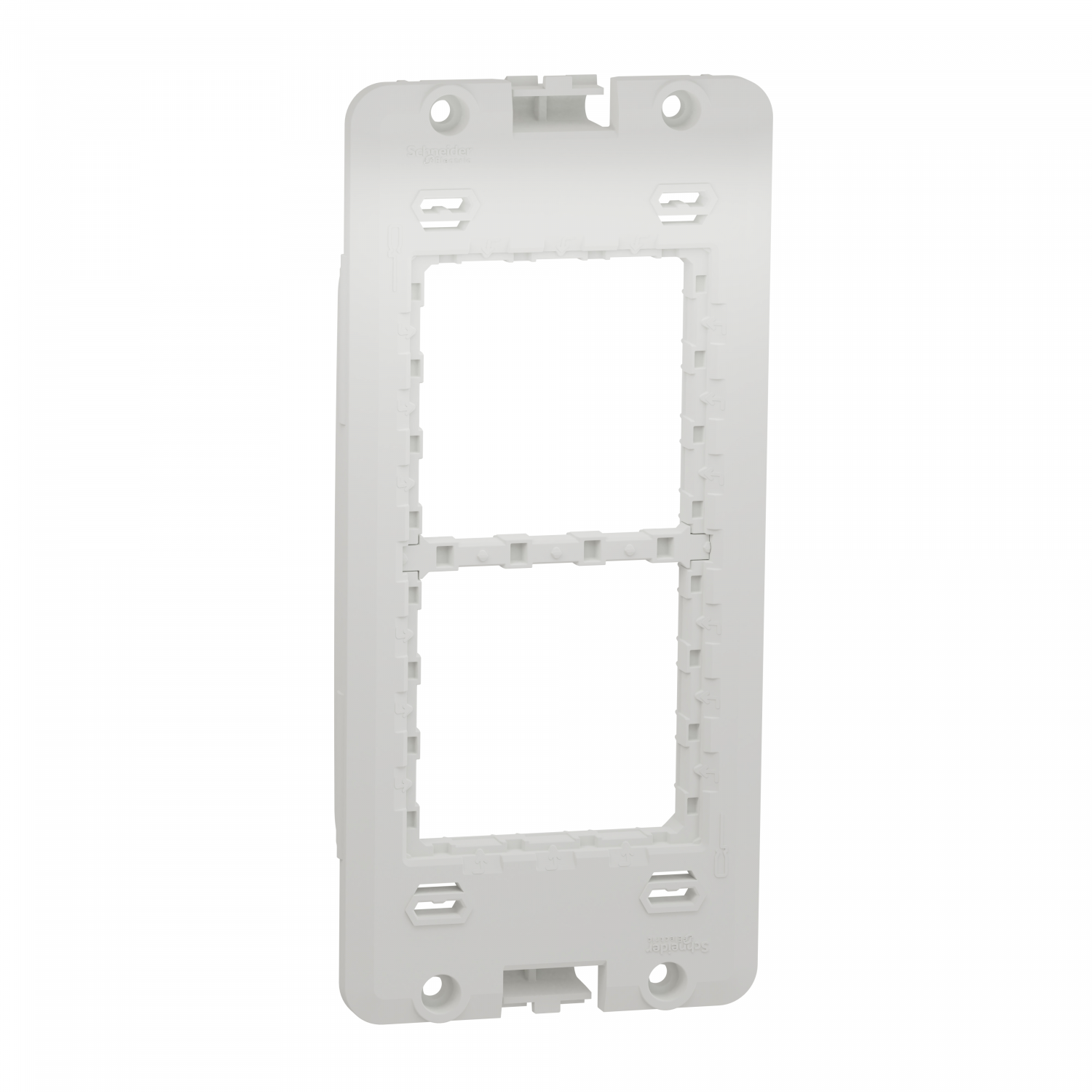 Unica - support 1 col de 4 mod - pour boîte de concentration 2/3/4 col de 4 mod